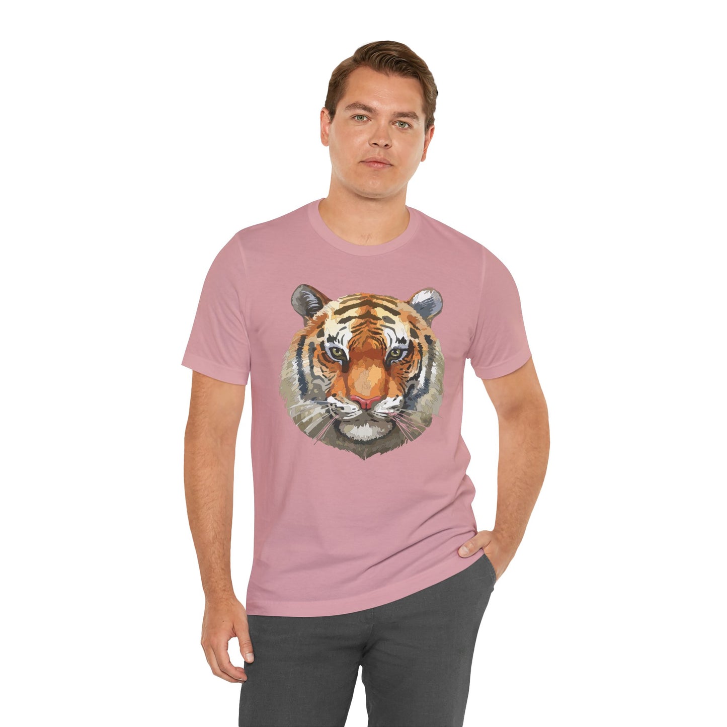 Unisex Tiger Tee, Animal Shirt, Tee Shirt with Tiger, Safari T-Shirt, Animal Tees, Big Cat Shirt, Safari T-Shirt 4