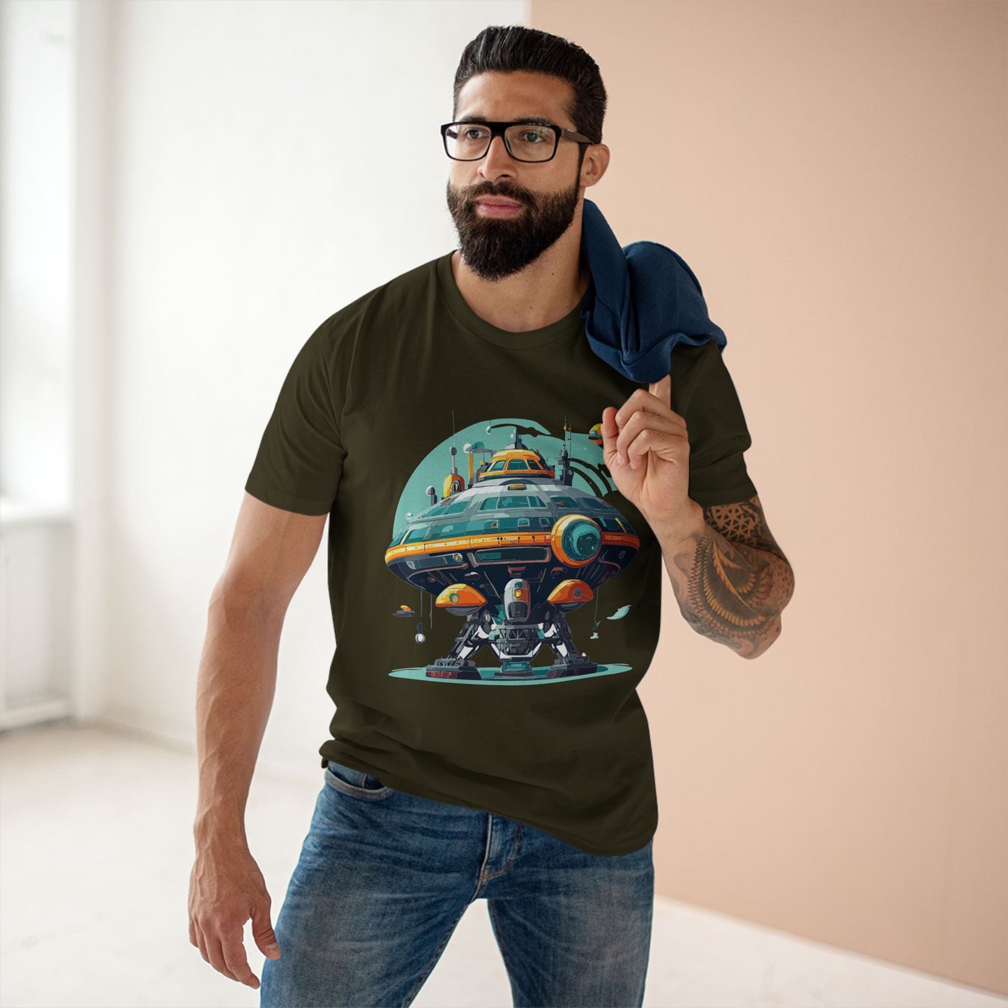 Aliens Graphic Unisex 100 Cotton Staple Tee 35