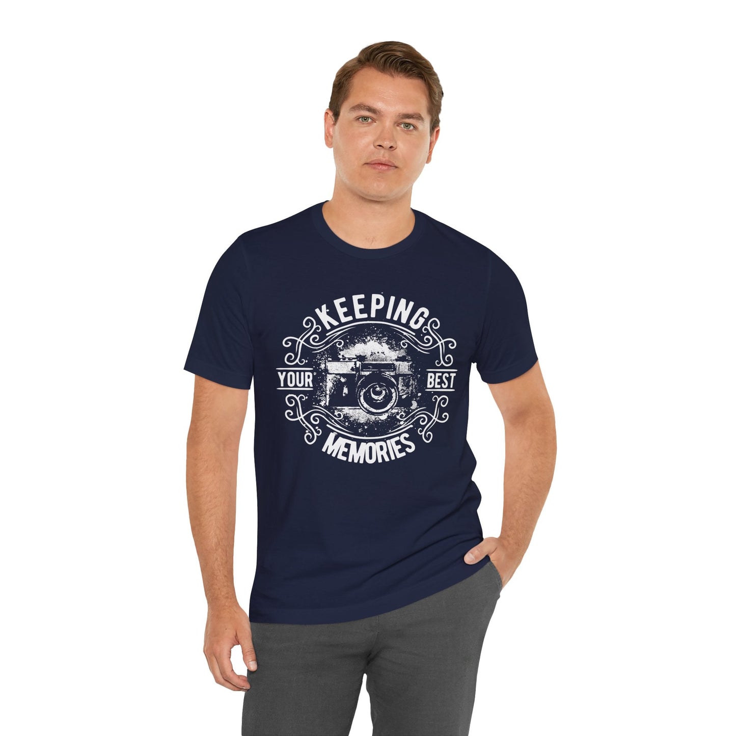 Keeping Your Best Memories T-Shirt Vintage Camera Graphic T-Shirt A-5