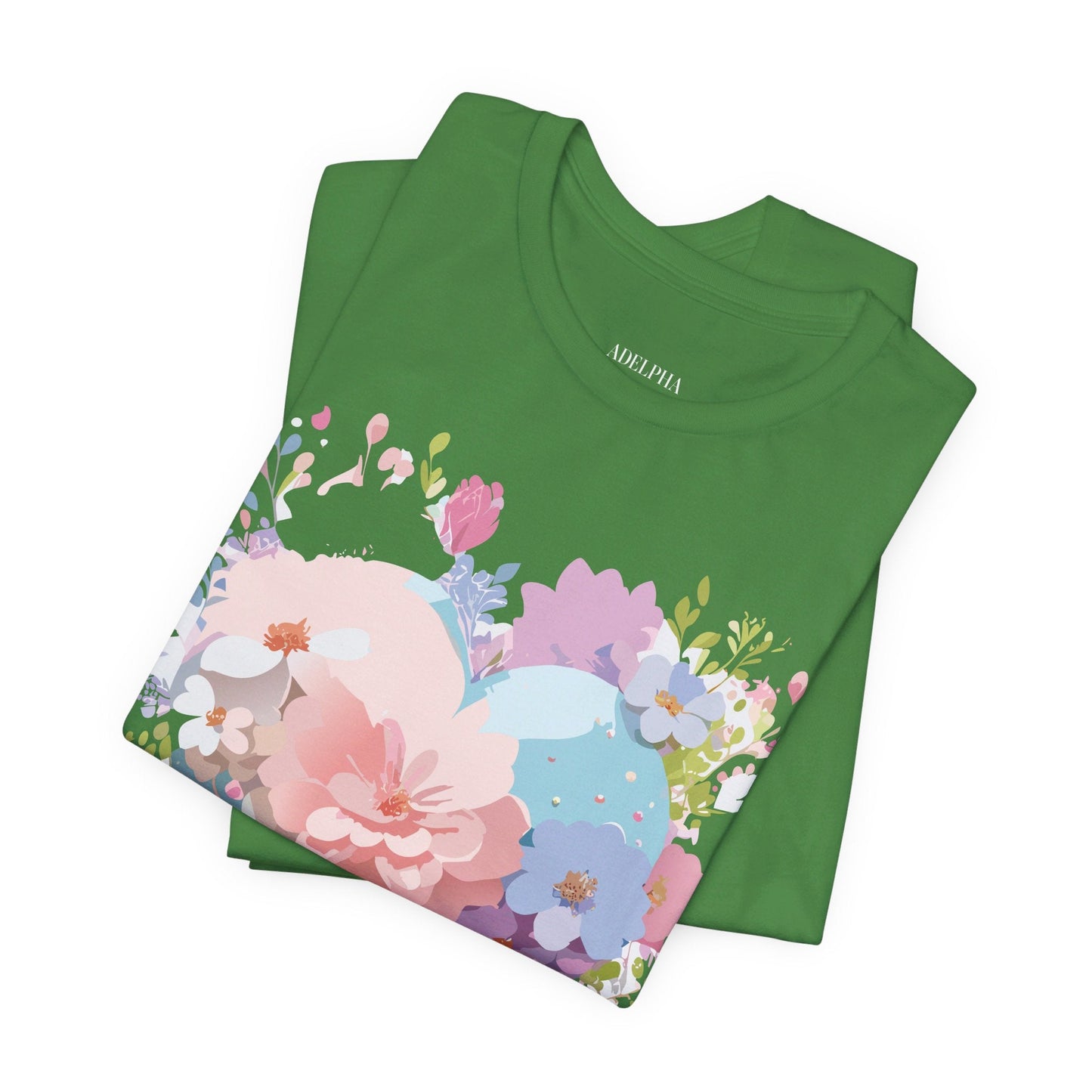 Valentine Day Graphic Unisex 100 Cotton Vintage Artwork with Love and Flower Design Tee 32