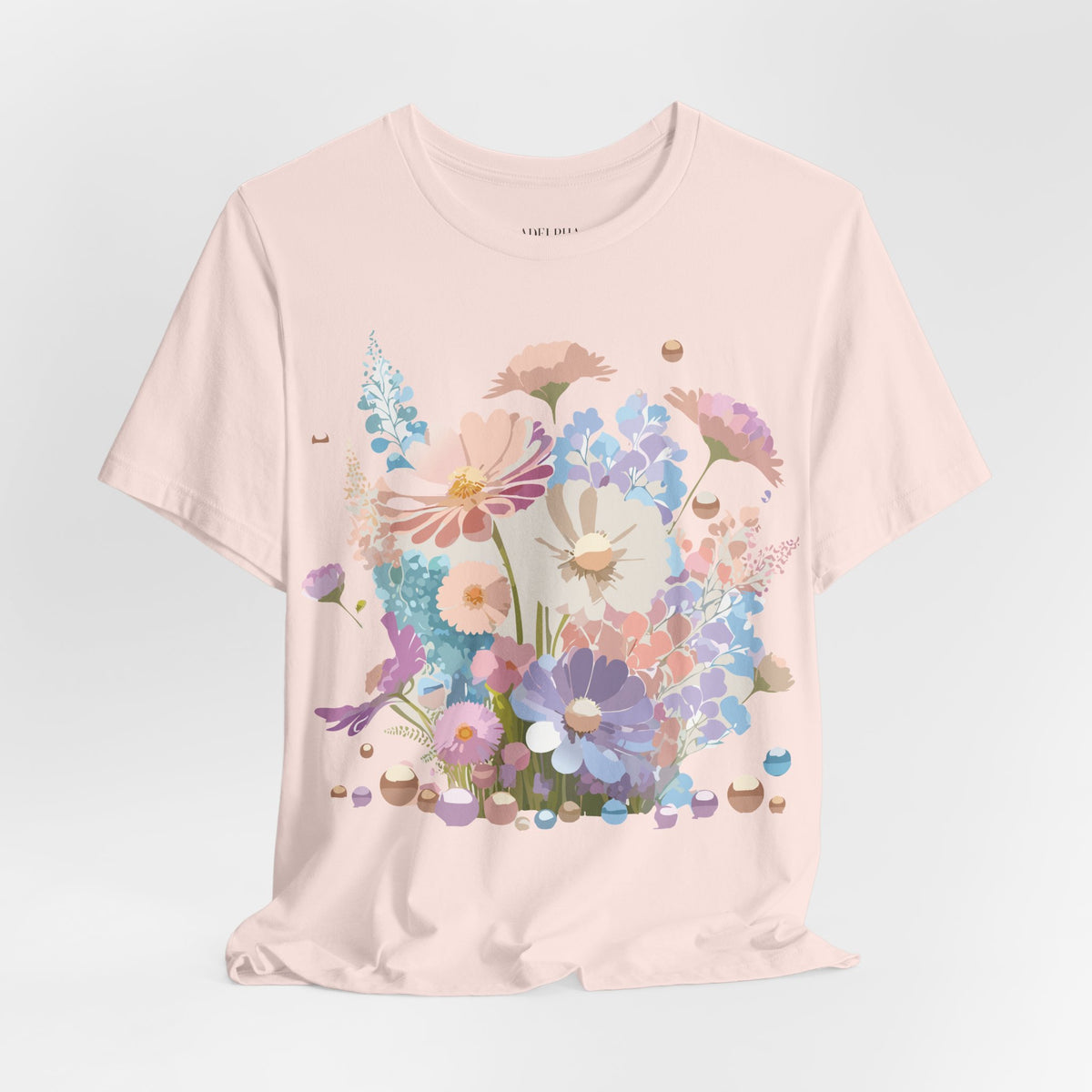 Floral Graphic Tee Shirt - Bella+Canvas Unisex 100 Cotton 23