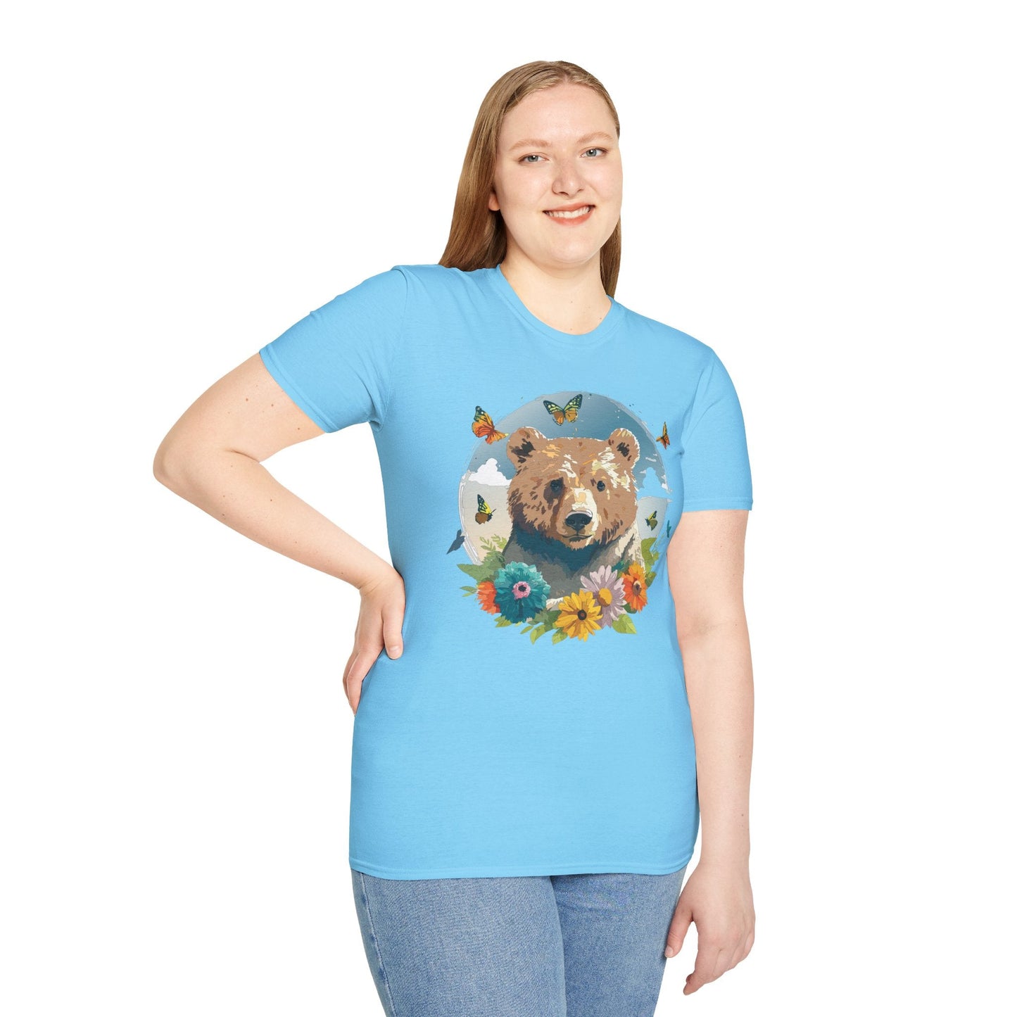 Bear T Shirt Unisex Teddy Bear Tee Softstyle 64000 Ring Spun Cotton Tee Lightweight Breathable