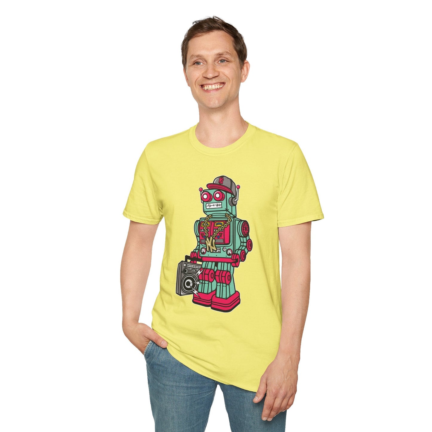 Cartoon T Shirt Animation Tee Funny Unisex Gildan Softstyle 64000 Ring Spun Cotton
