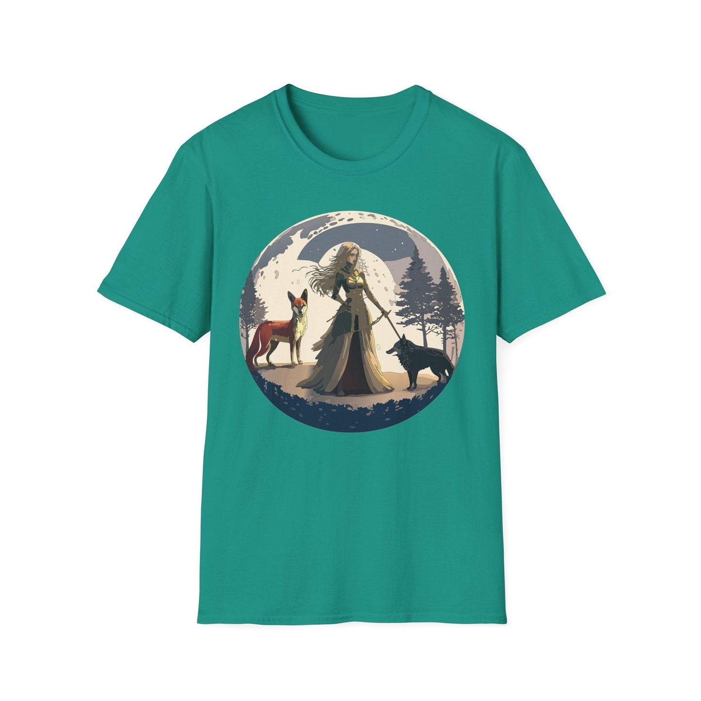 Womens Graphic T Shirt Art Design Tee Softstyle 64000 Gildan Unisex Short Sleeve