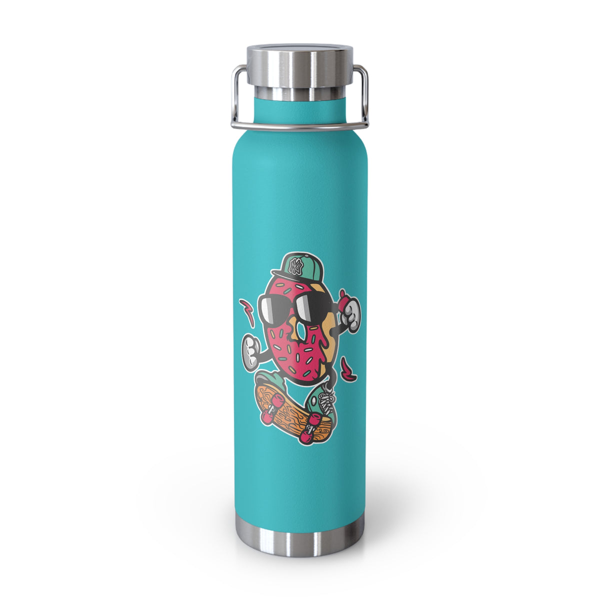 22oz Copper Insulated Water Bottle with Cartoon Design - CV18