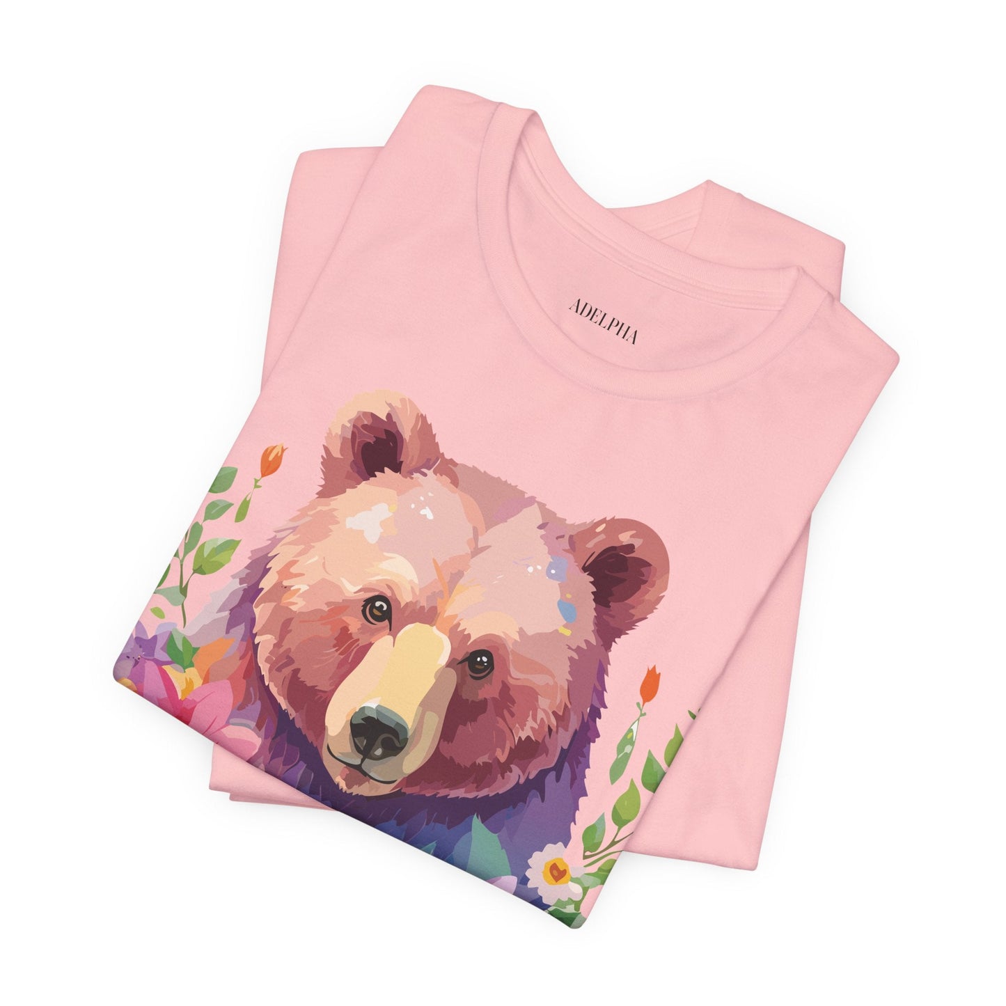 Bear Graphic T Shirt By Adelpha Unisex Short Sleeve Art Design Tee