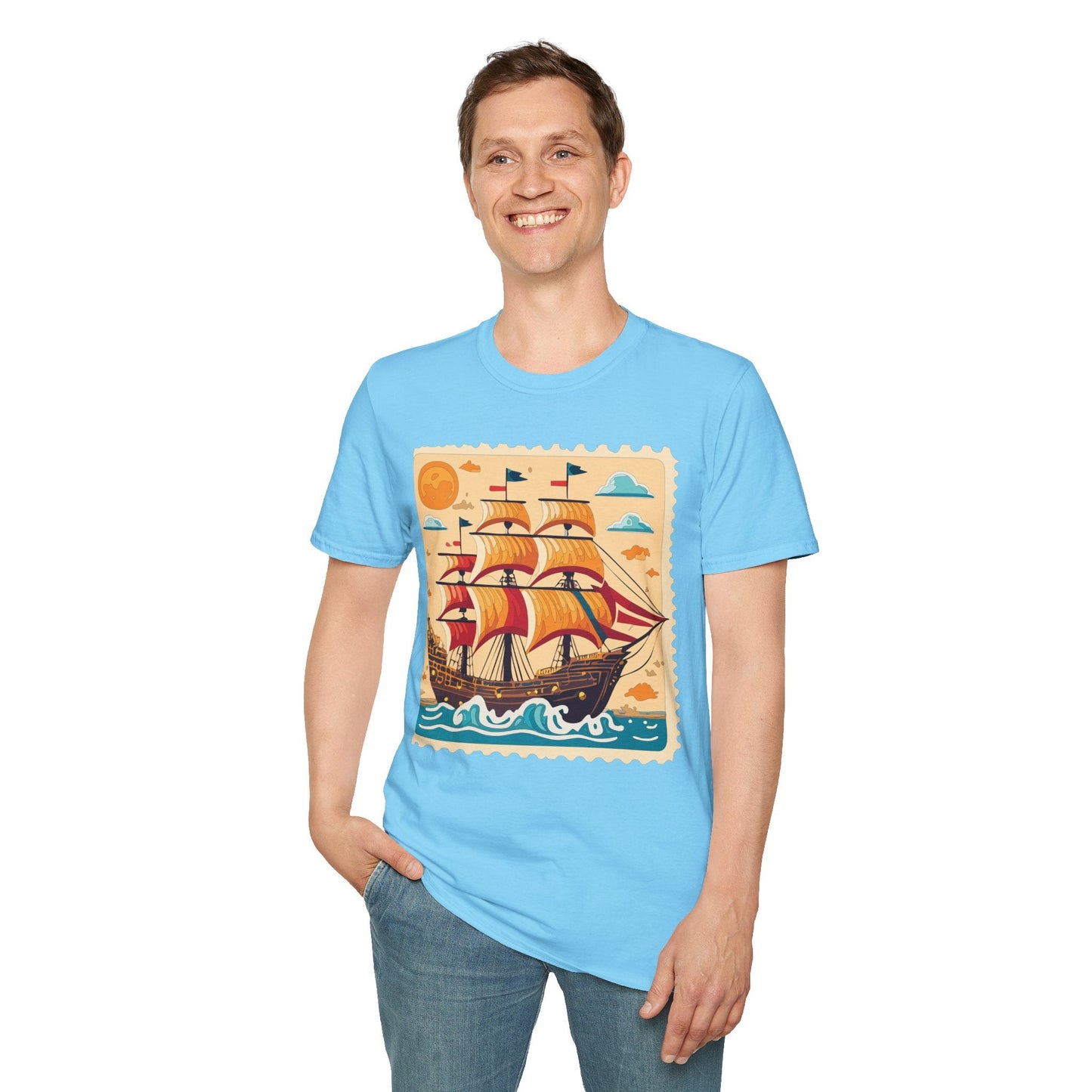 Ship T Shirts Frigate T Shirts Vessel Tee Shirt Unisex Gildan Softstyle 64000 Comfort Fit