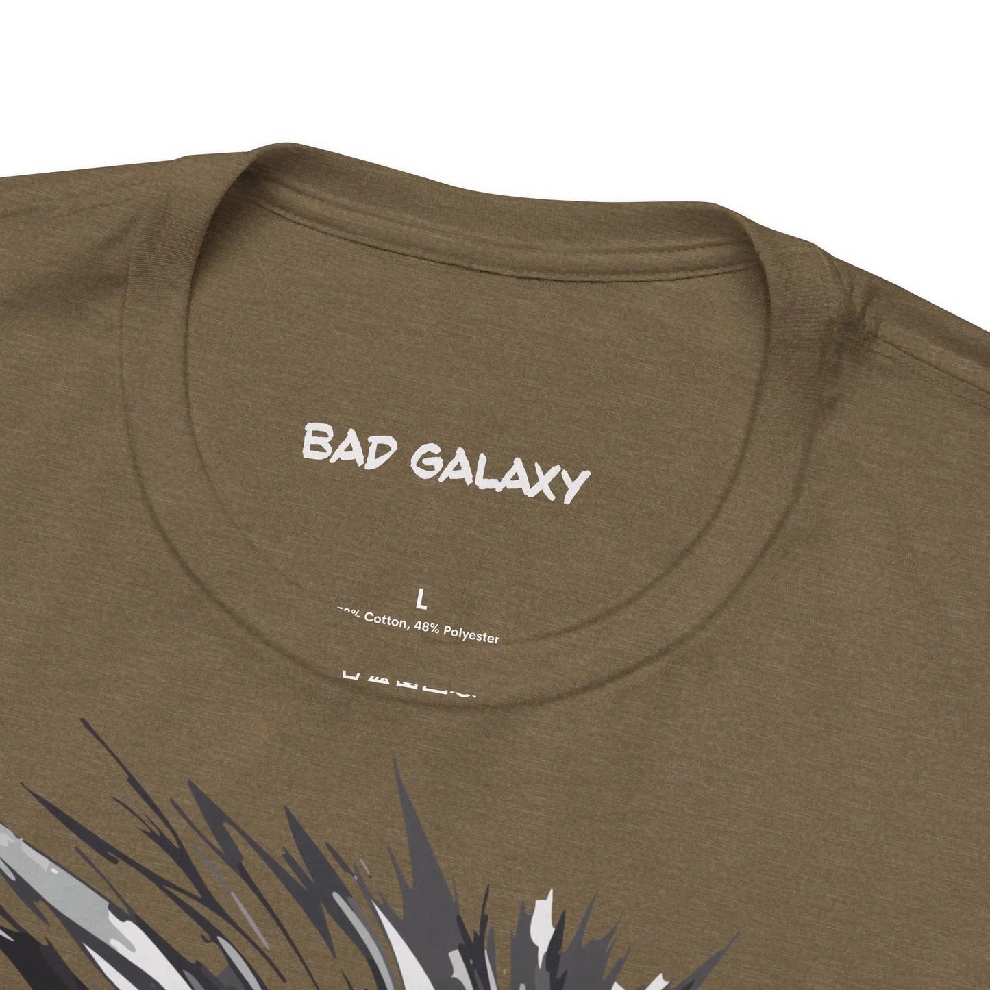 Bad Galaxy Punk Rock Tee Shirt Lightweight Fabric Made To Order 100 Percent Cotton Eco Friendly Inks