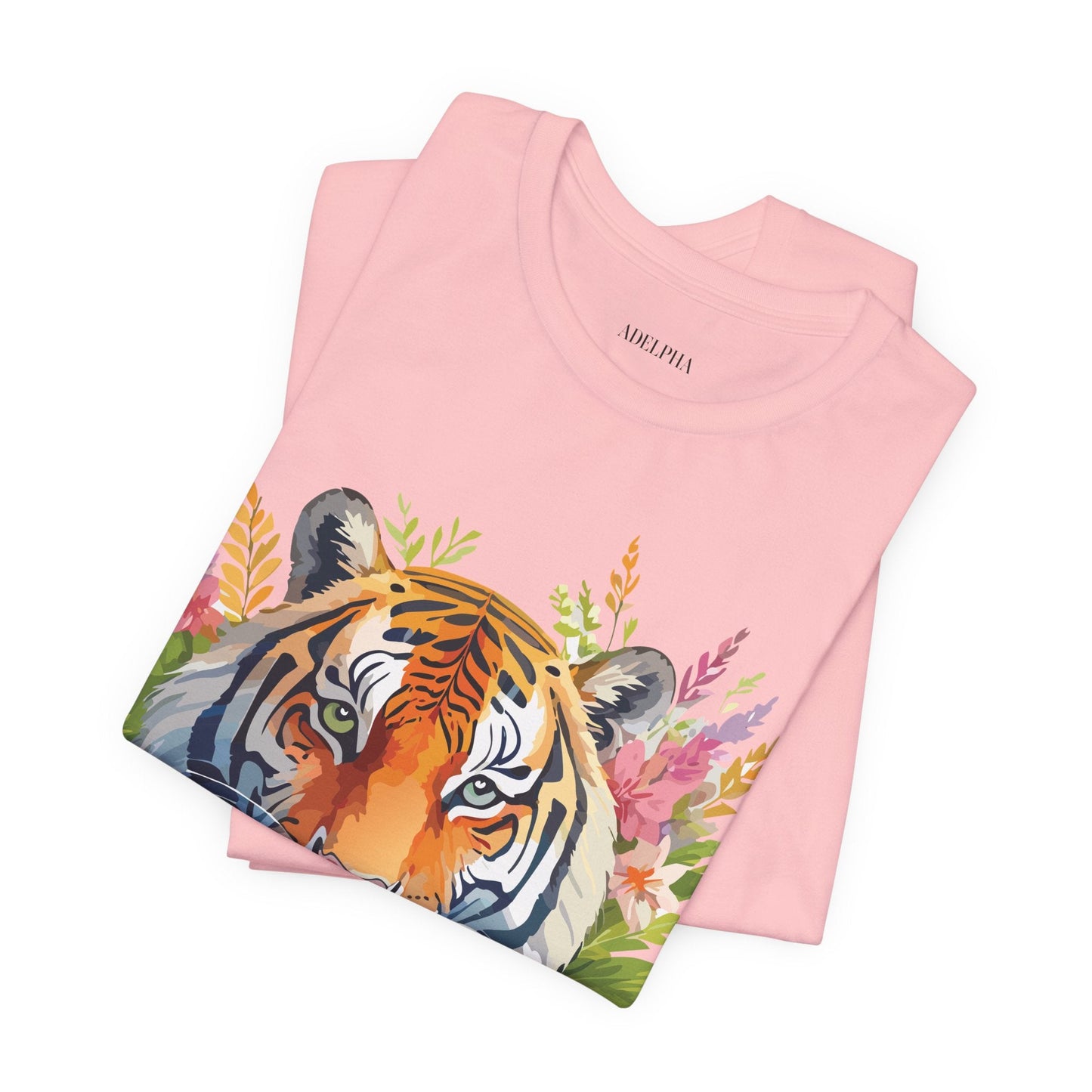 Tiger Graphic Tee Unisex Vintage Style Shirt With Original Adelpha Artwork Premium Quality