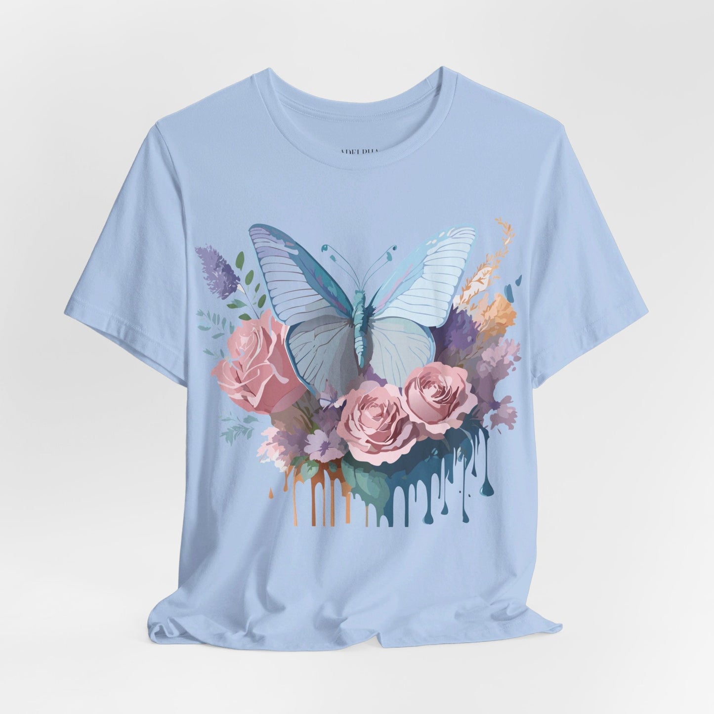 Butterfly Graphic Tee Unisex Jersey Shirt Adelpha Vintage Art Design