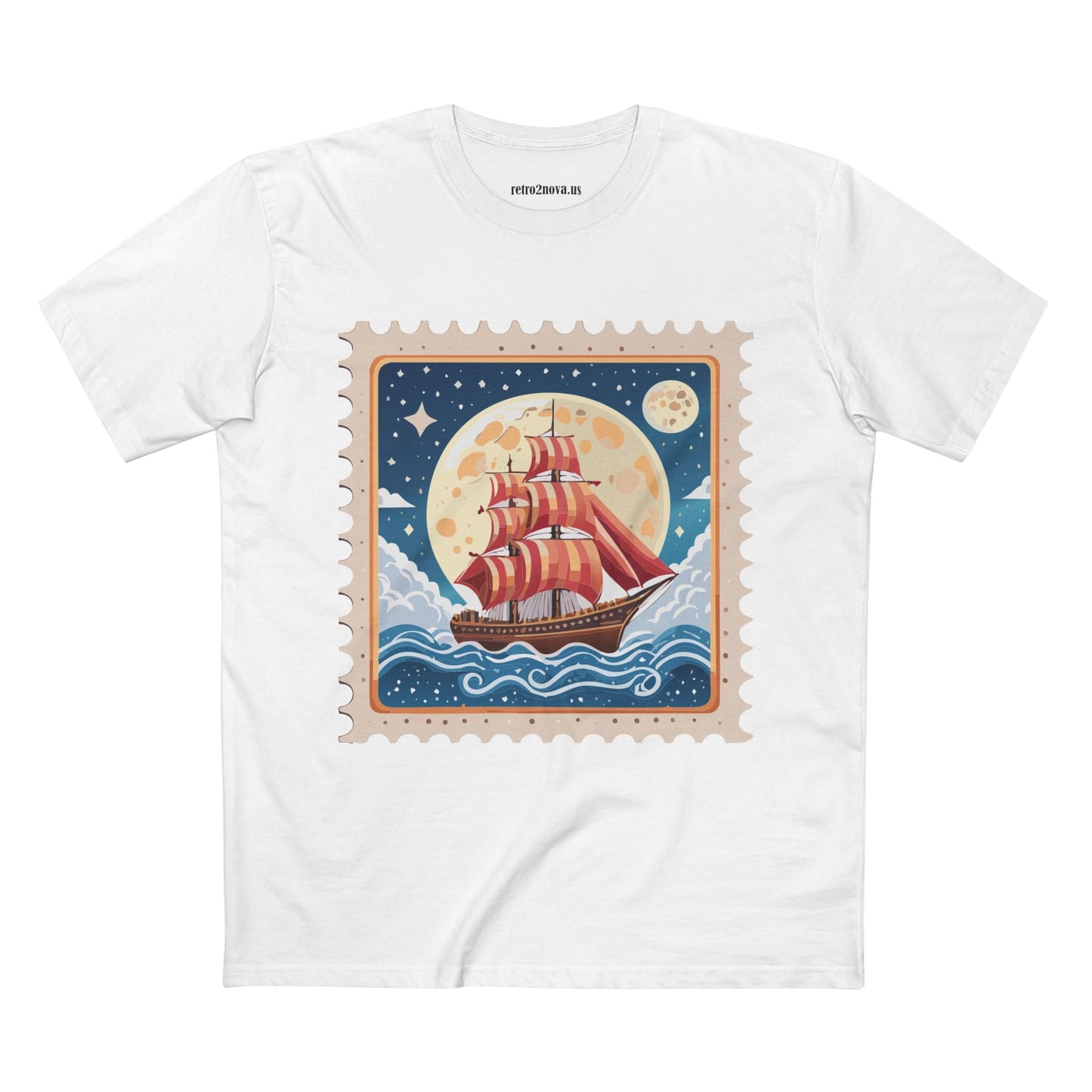 Stamp Shirt Postage Stamp Tee Unisex Premium Cotton Original Art Design By Retro2Nova