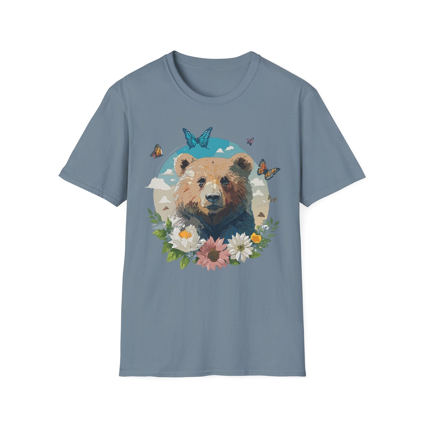 Bear Shirt Teddy Bear Tee Unisex Gildan Softstyle 100 Percent Ring Spun Cotton Tee