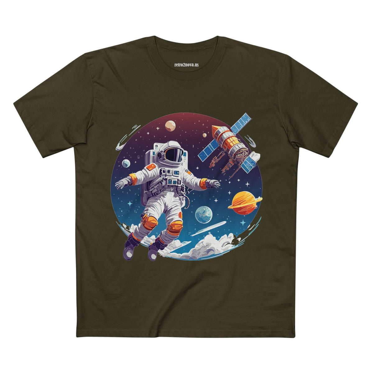 Cosmos Astronaut Graphic Tee Staple Unisex 100 Cotton Tee Shirt - CS-34
