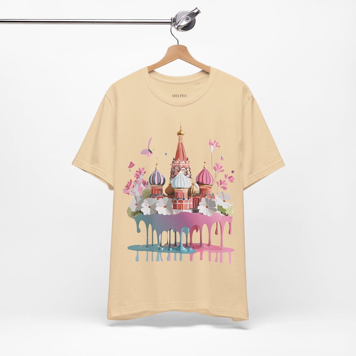 Premium Unisex Tourist Shirt Moscow Graphic Tee With Vintage Adelpha Artwork and Comfort