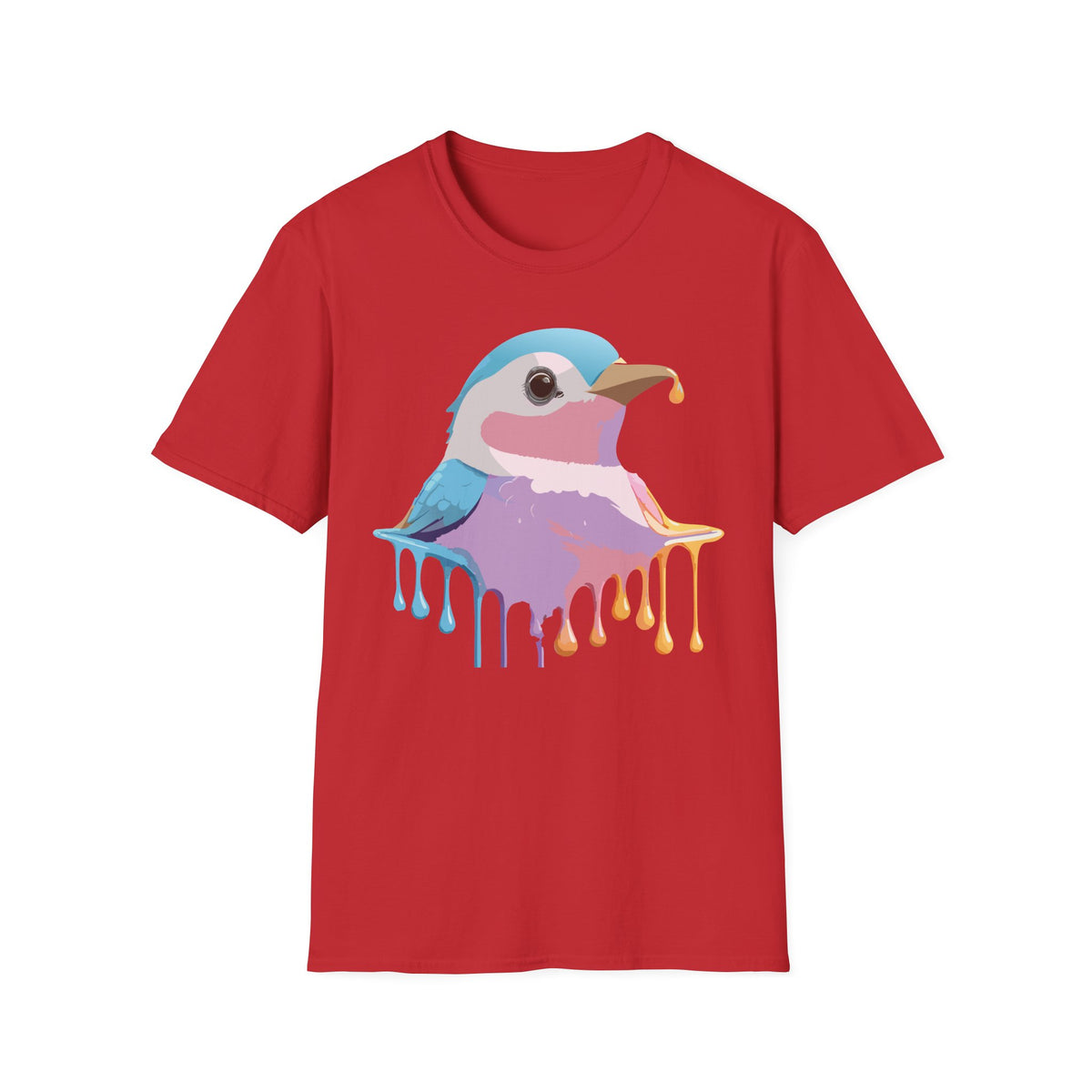 Colorful Dripping Kookaburra T-Shirt | Watercolor Bird Illustration