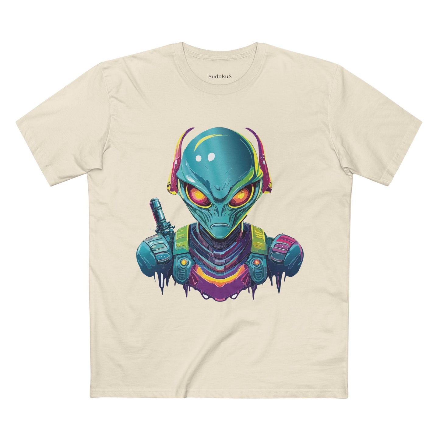 Aliens Graphic Unisex 100 Cotton Staple Tee 5