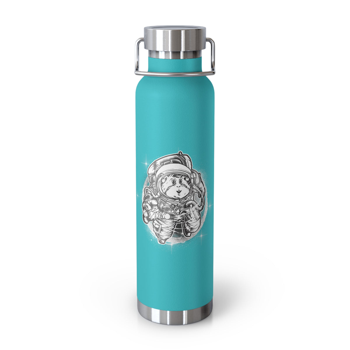 22oz Copper Insulated Water Bottle with Cartoon Design - CV3