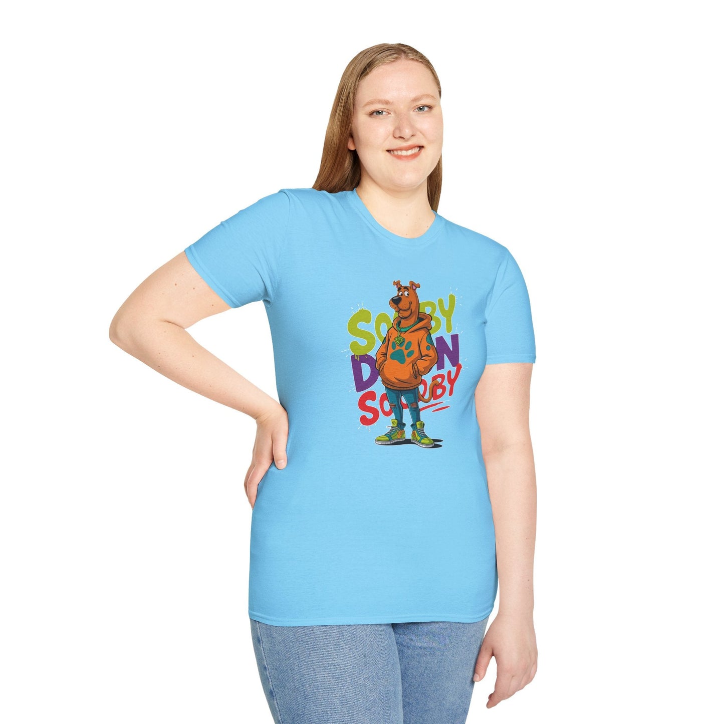 Unisex Cartoon T Shirt With Animation And Funny Animals Tee Gildan Softstyle 64000