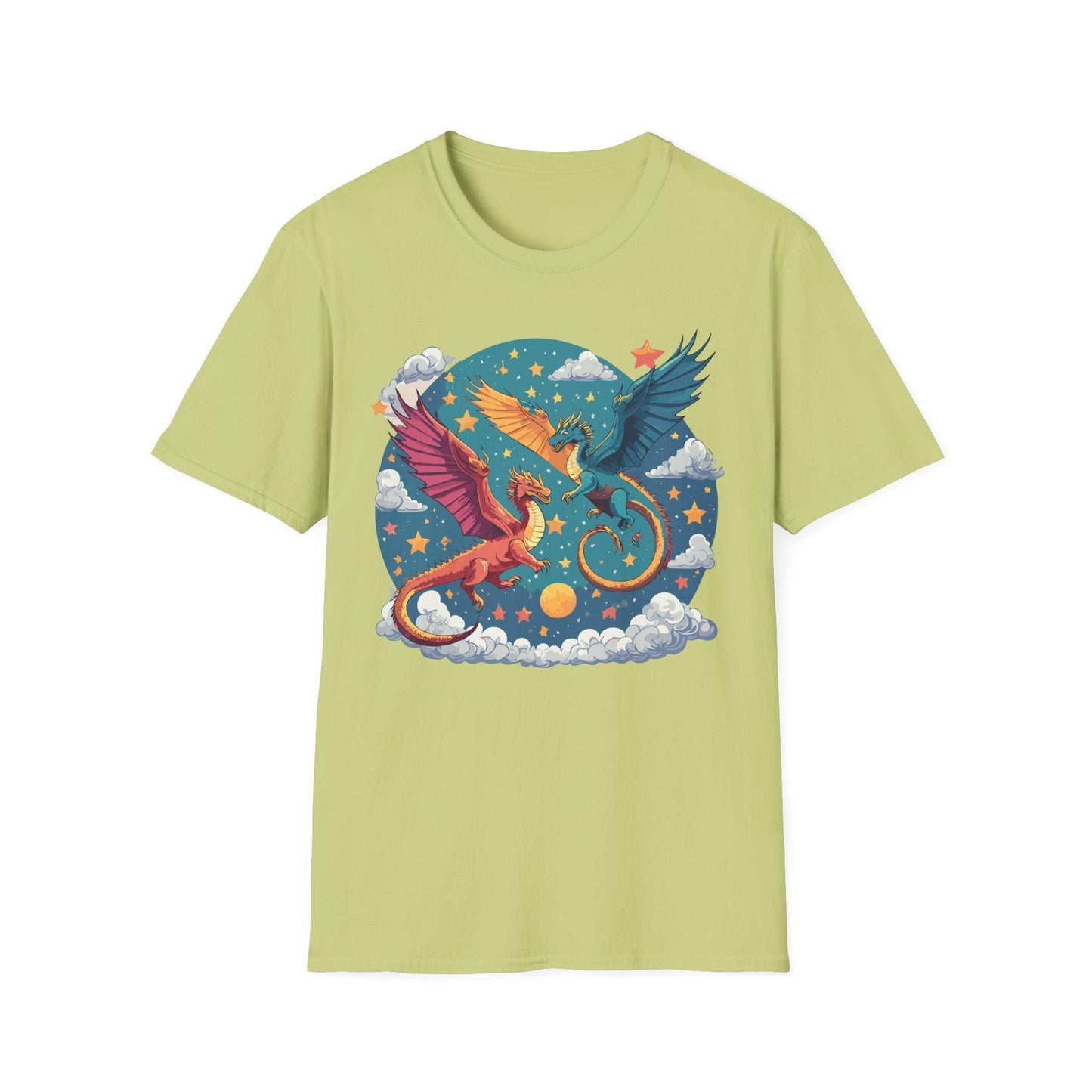 Dragon Graphic Unisex 100 Cotton Tee with Animal Artwork Design 18