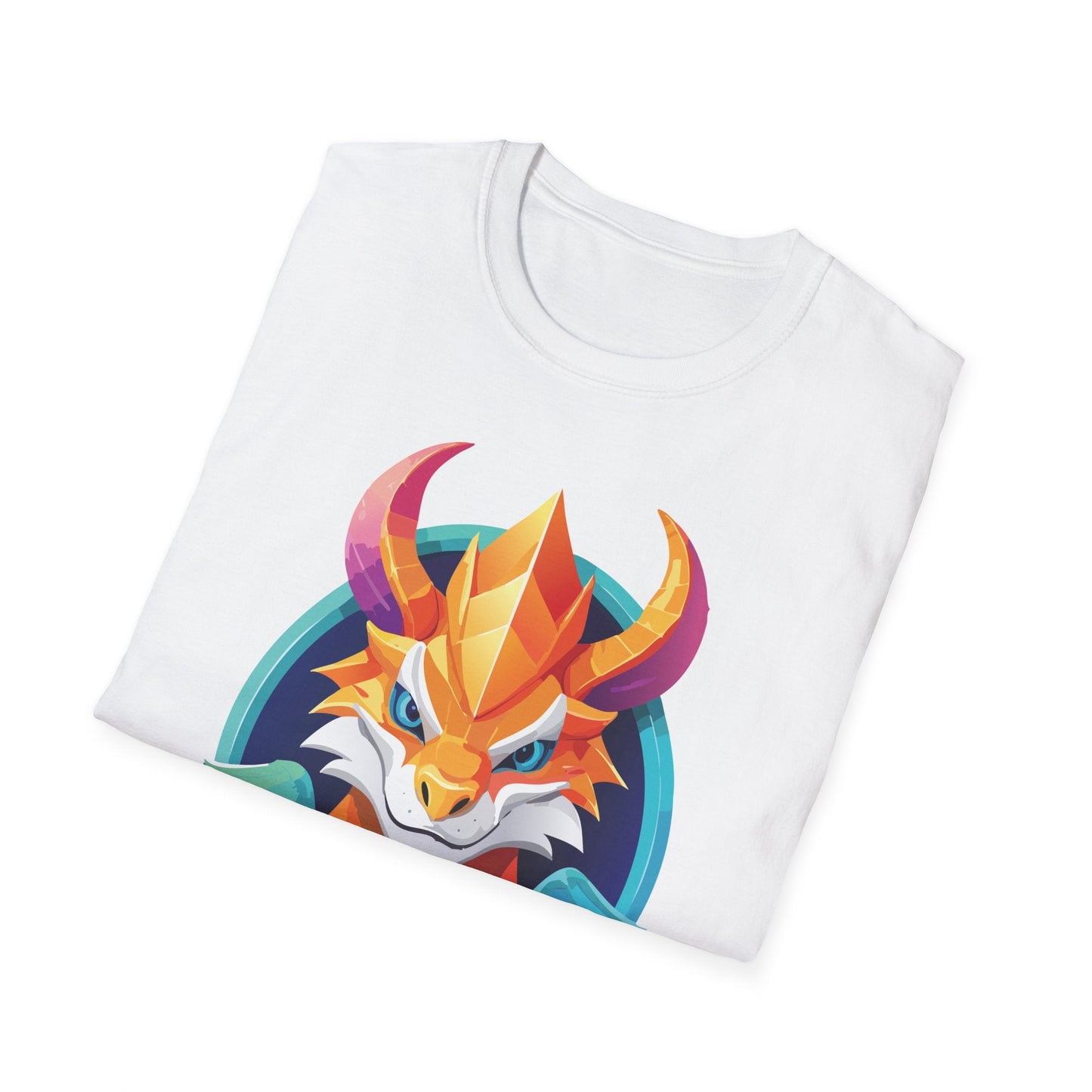 Dragon Graphic Unisex Cotton Softstyle Art Design Tee With Animals 4