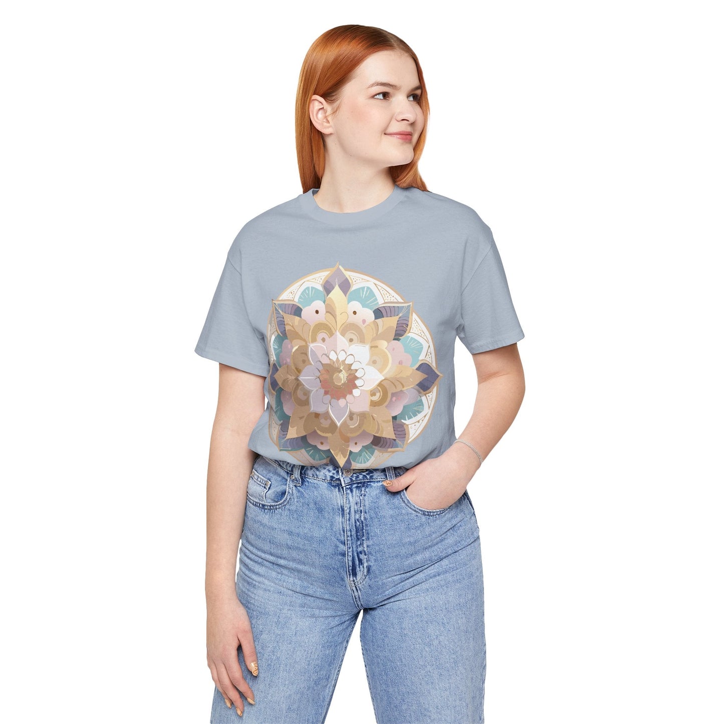 Mandala Graphic Tee Unisex Jersey Short Sleeve Adelpha Art Design Vintage Inspired Artwork