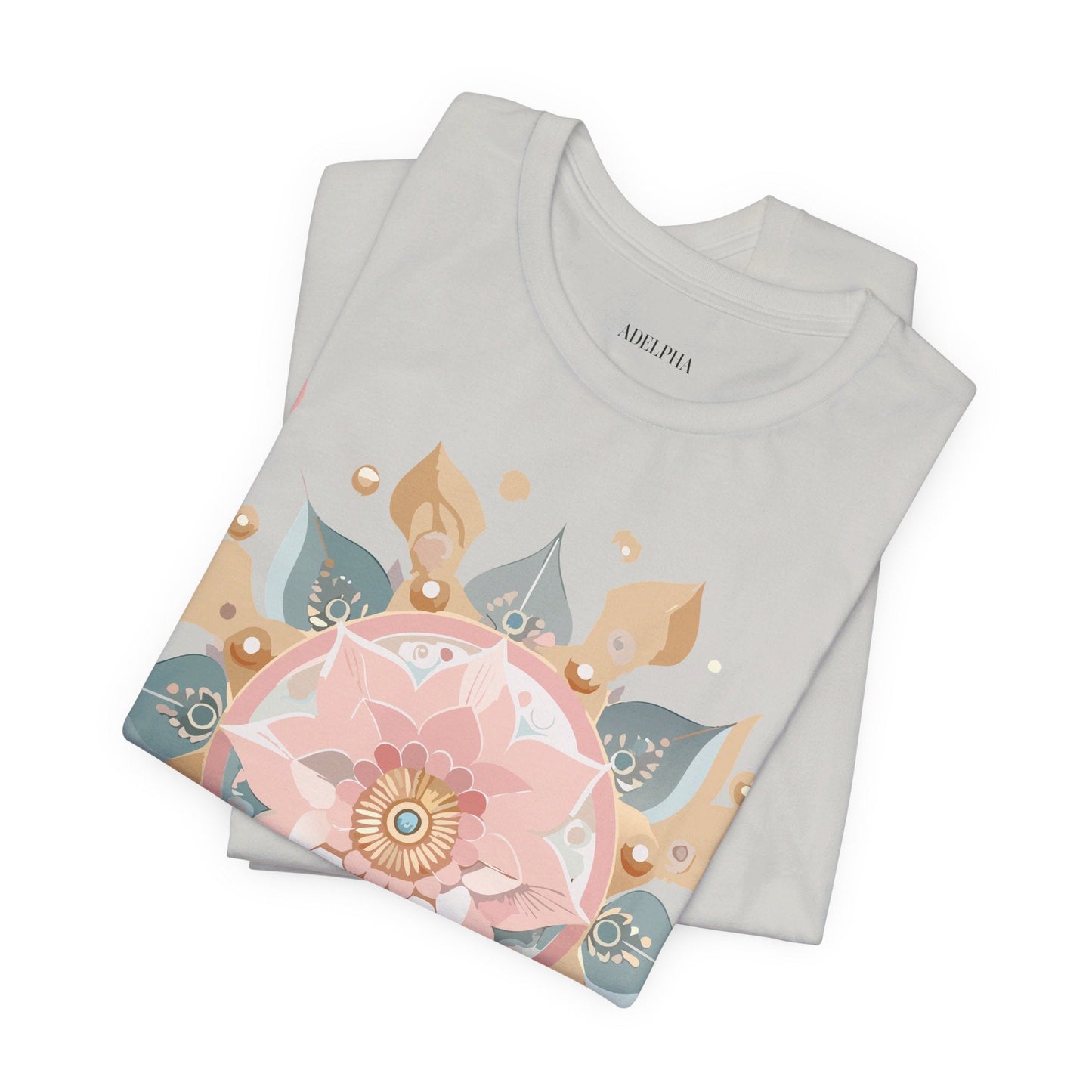 Mandala Shirt Unisex Graphic Tee By Adelpha With Vintage Inspired Artwork Short Sleeve Jersey