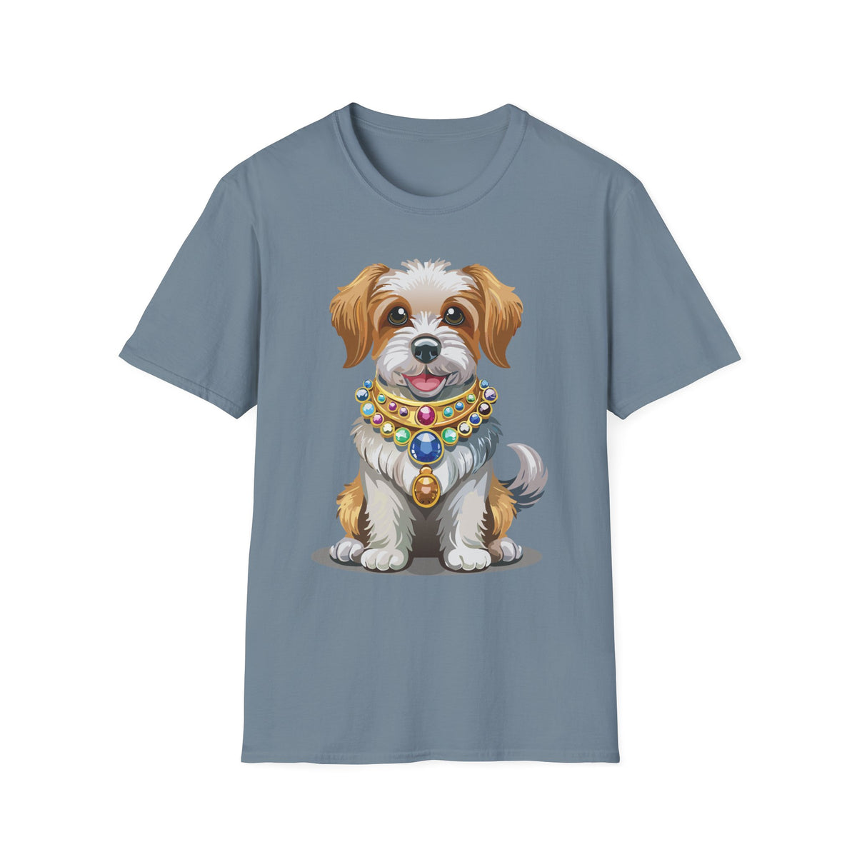 Cute Jeweled Puppy T-Shirt | Dog Portrait Tee