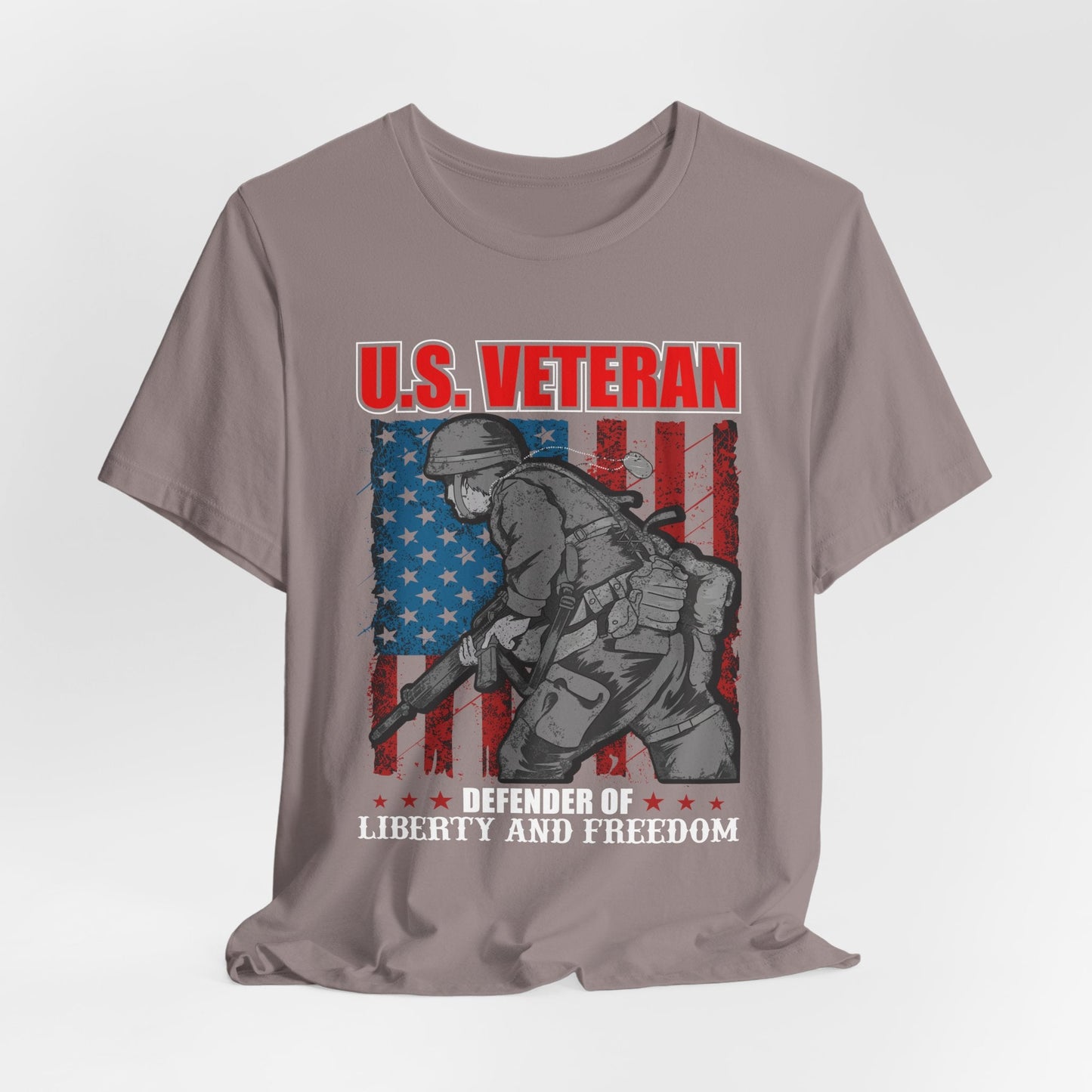 Army Veteran Patriotic Graphic Design Unisex Cotton T-Shirt v31