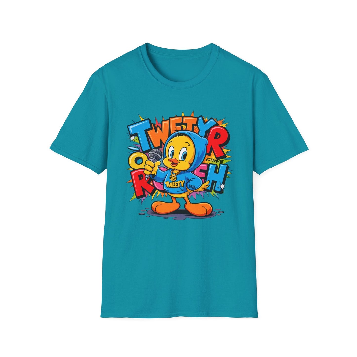 Cartoon T Shirt With Animation Funny Animals Tee Unisex Gildan Softstyle 64000 Pro