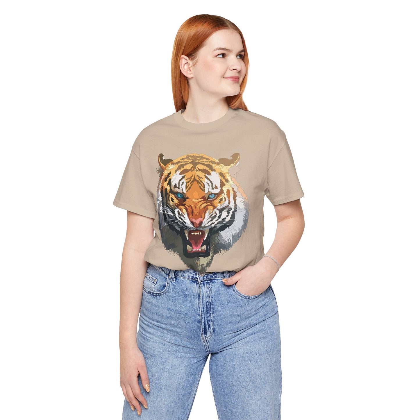 Tiger Shirt, Animal Shirt, T-Shirt with Tiger, Art Design Tee, Wild Animals Tees, Safari T-Shirt, Graphic Design Tee 15