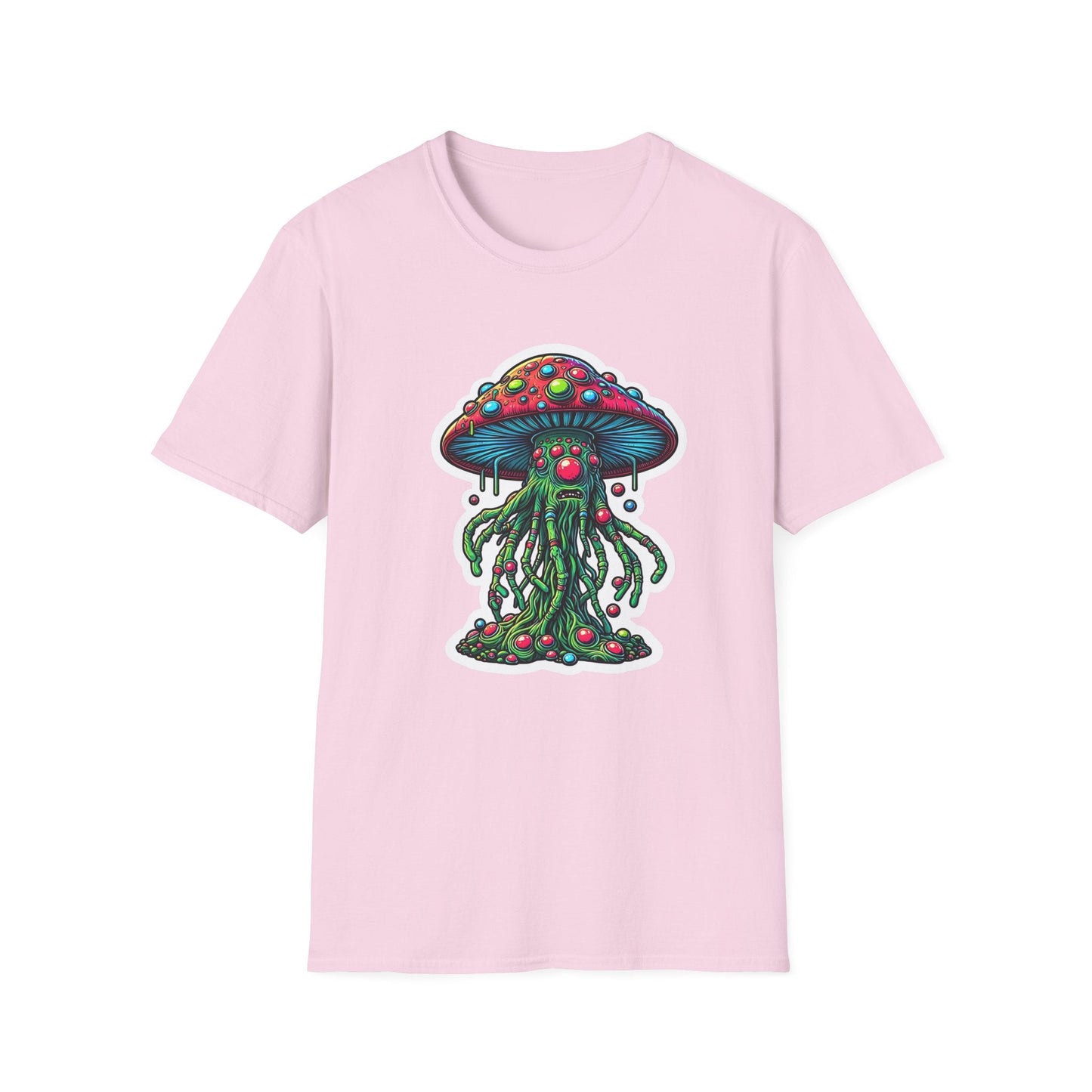 Mashroom Tee Shirt Unisex Funny Mashroom Shirt With Fungus Art Design Gildan Softstyle 64000