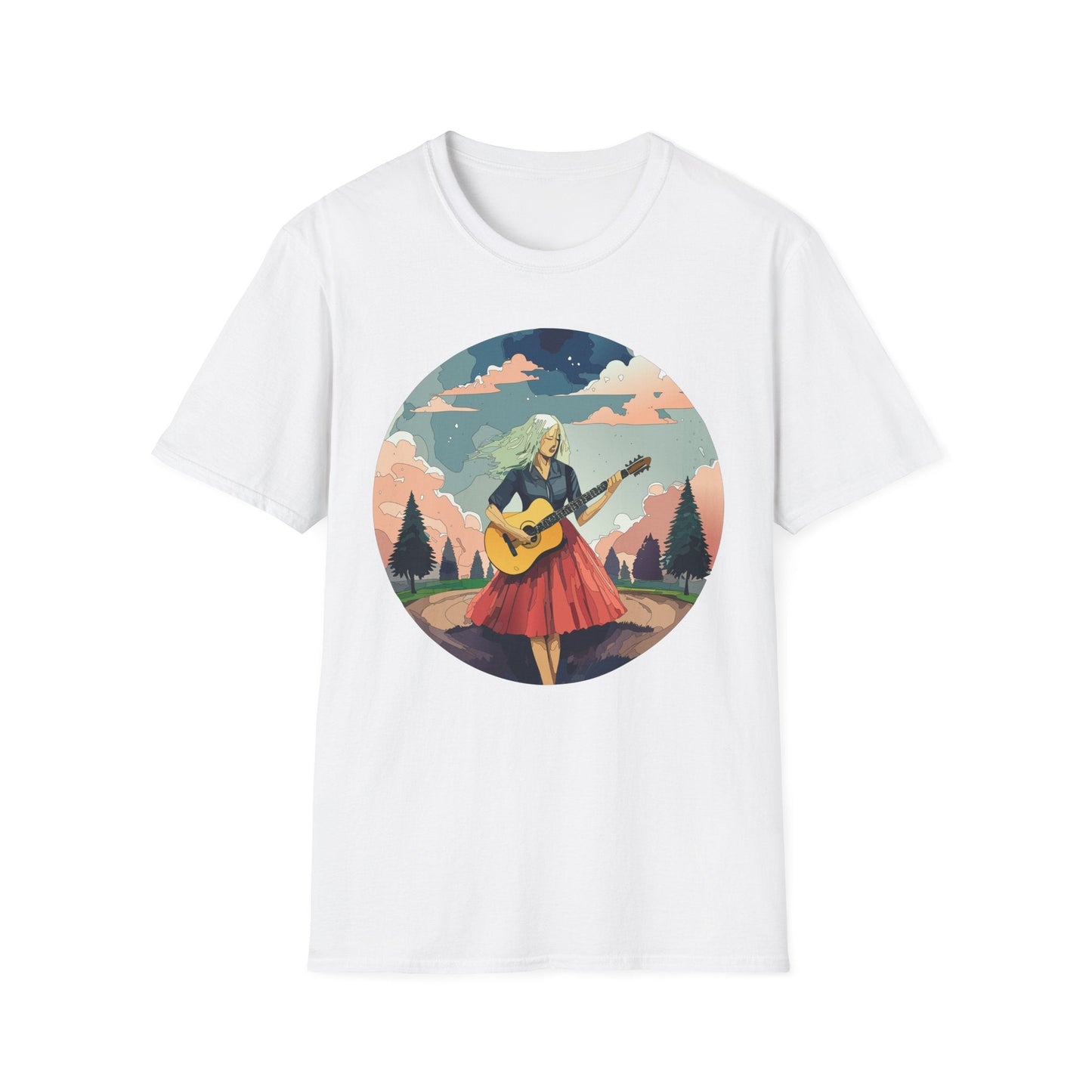 Womens Graphic T Shirt Art Design Ladies Tee Softstyle Gildan 64000 100 Percent Cotton