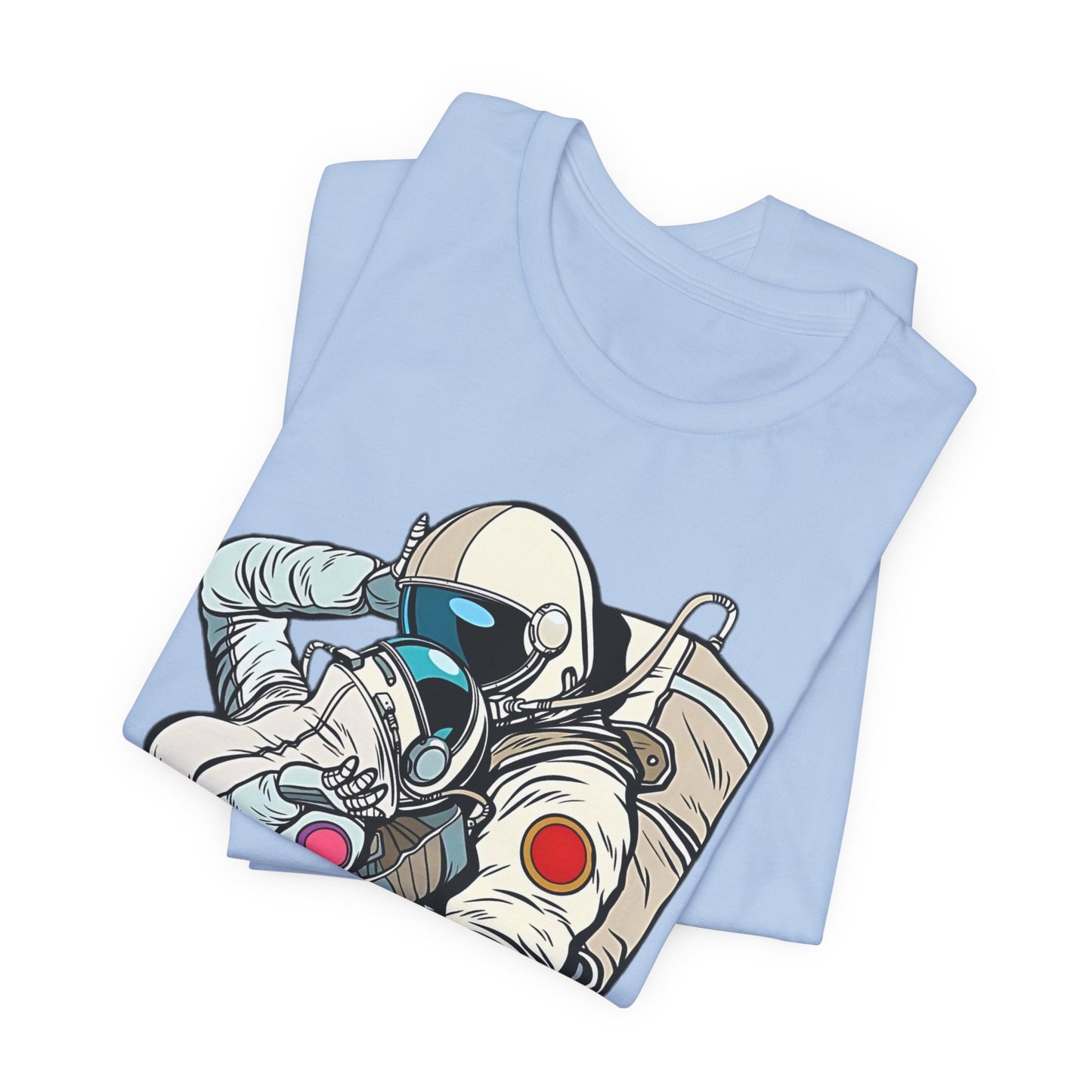 Unisex Astronaut T-shirt, Space Lovers Tee, Cosmic Top, Astronaut Graphic Tee, Cosmos Graphic T-Shirt, Love Shirt Art T-Shirt