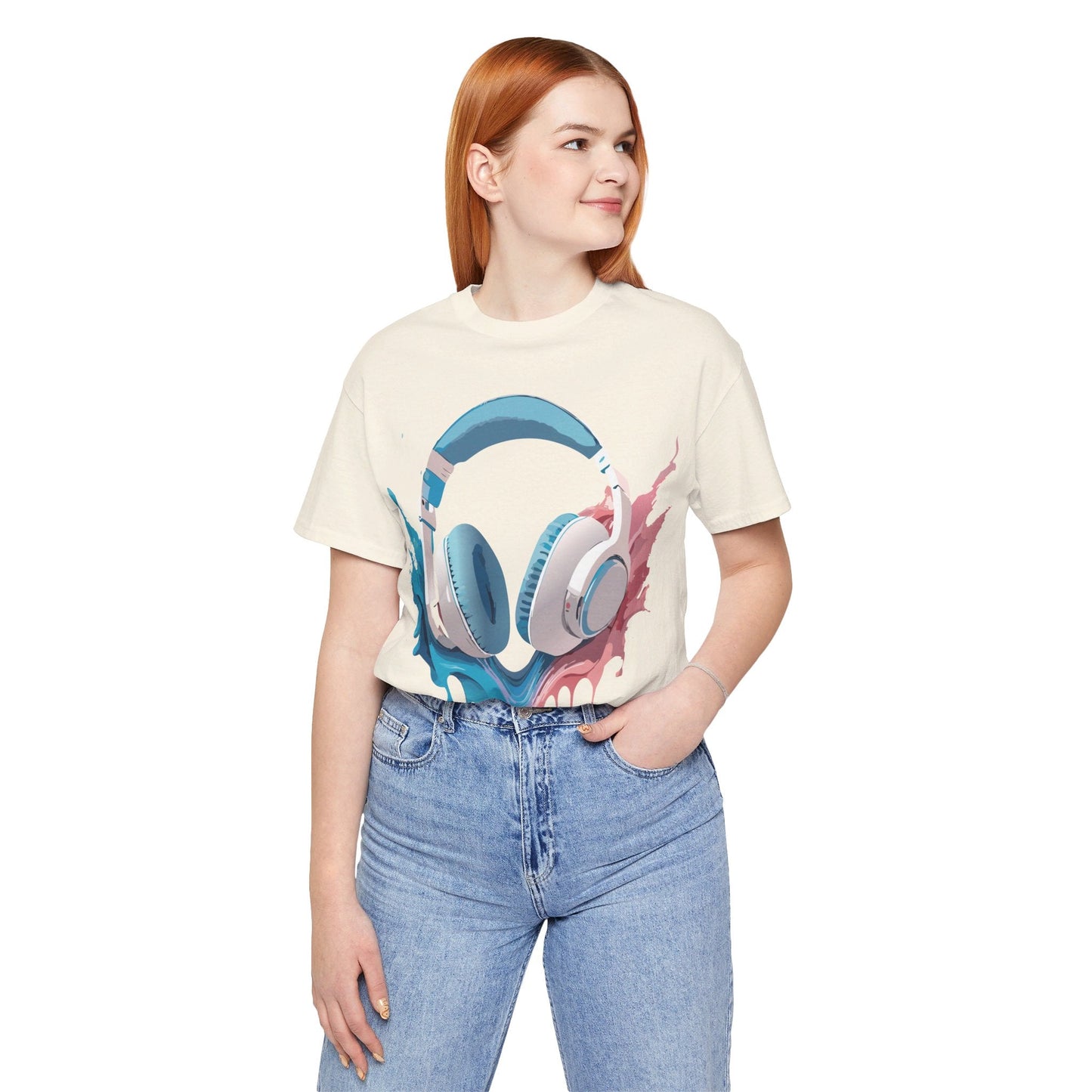 Music Graphic Unisex 100 Cotton Vintage Art with Musical Elements Tee 92