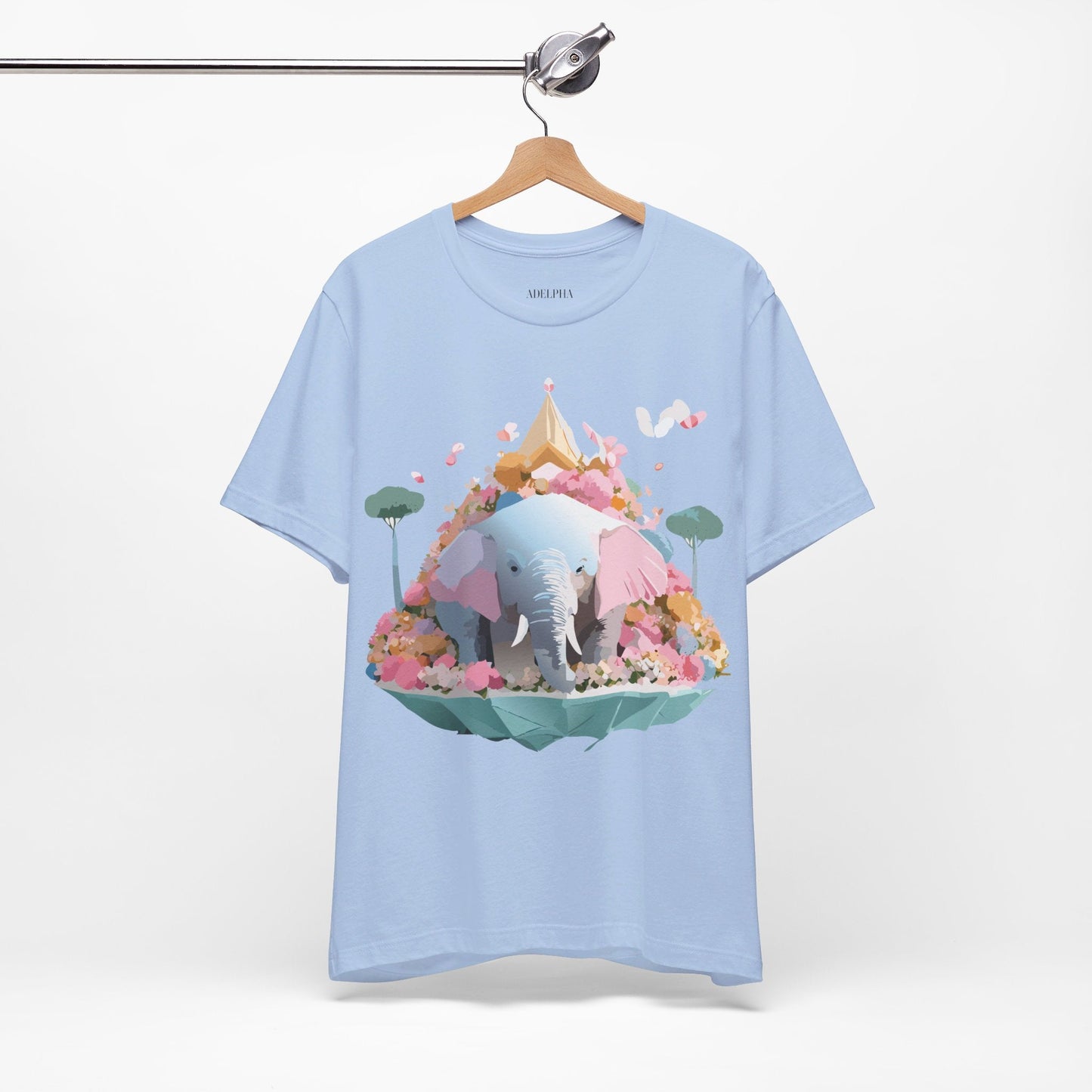 Elephant Graphic Unisex 100 Cotton Jersey Vintage Art Design Tee 19