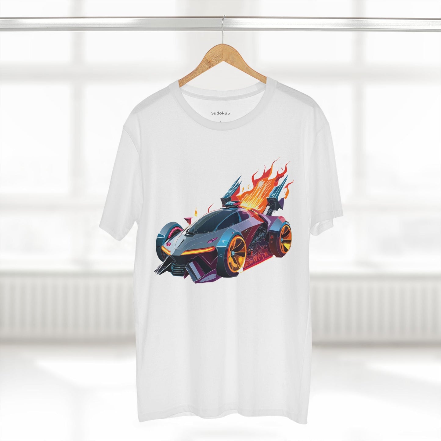 Car Graphic Unisex 100 Cotton Staple Tee 2