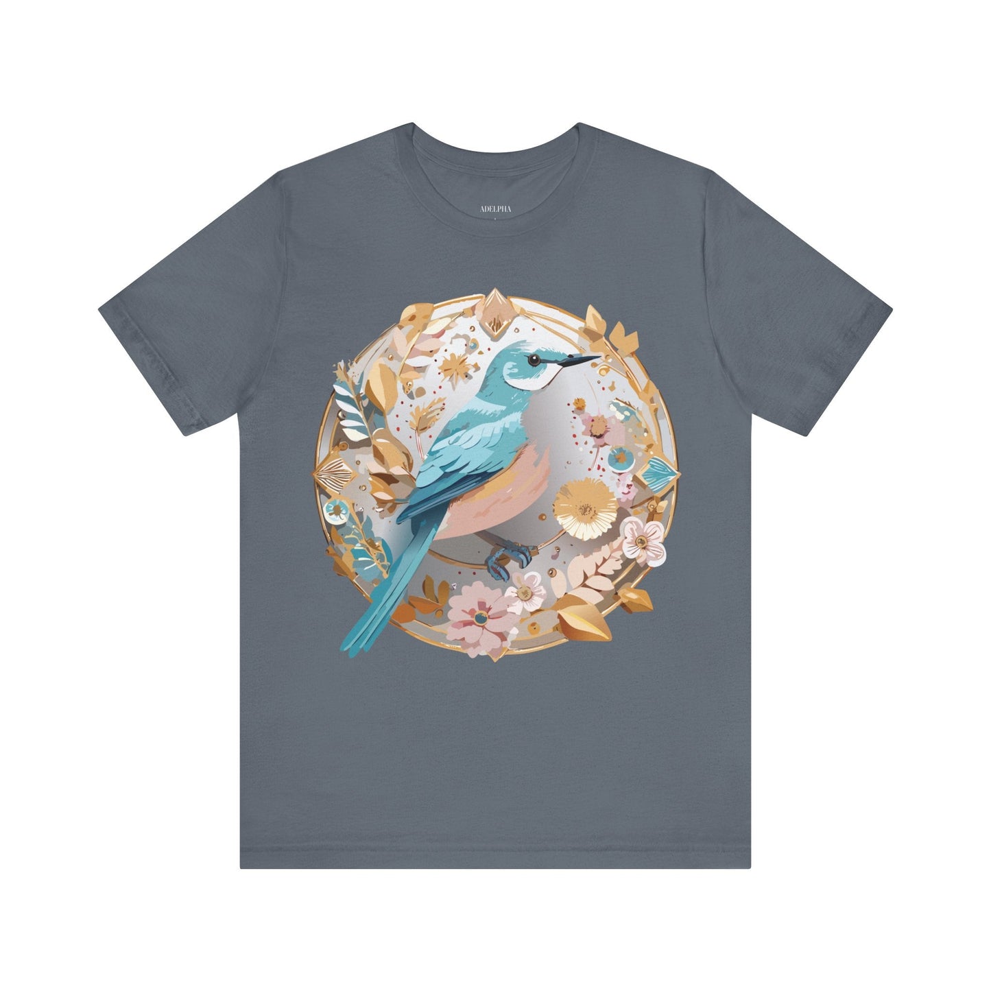 Adelpha Graphic T Shirt Unisex Jersey Short Sleeve Medallion Artwork Vintage Inspired Tee