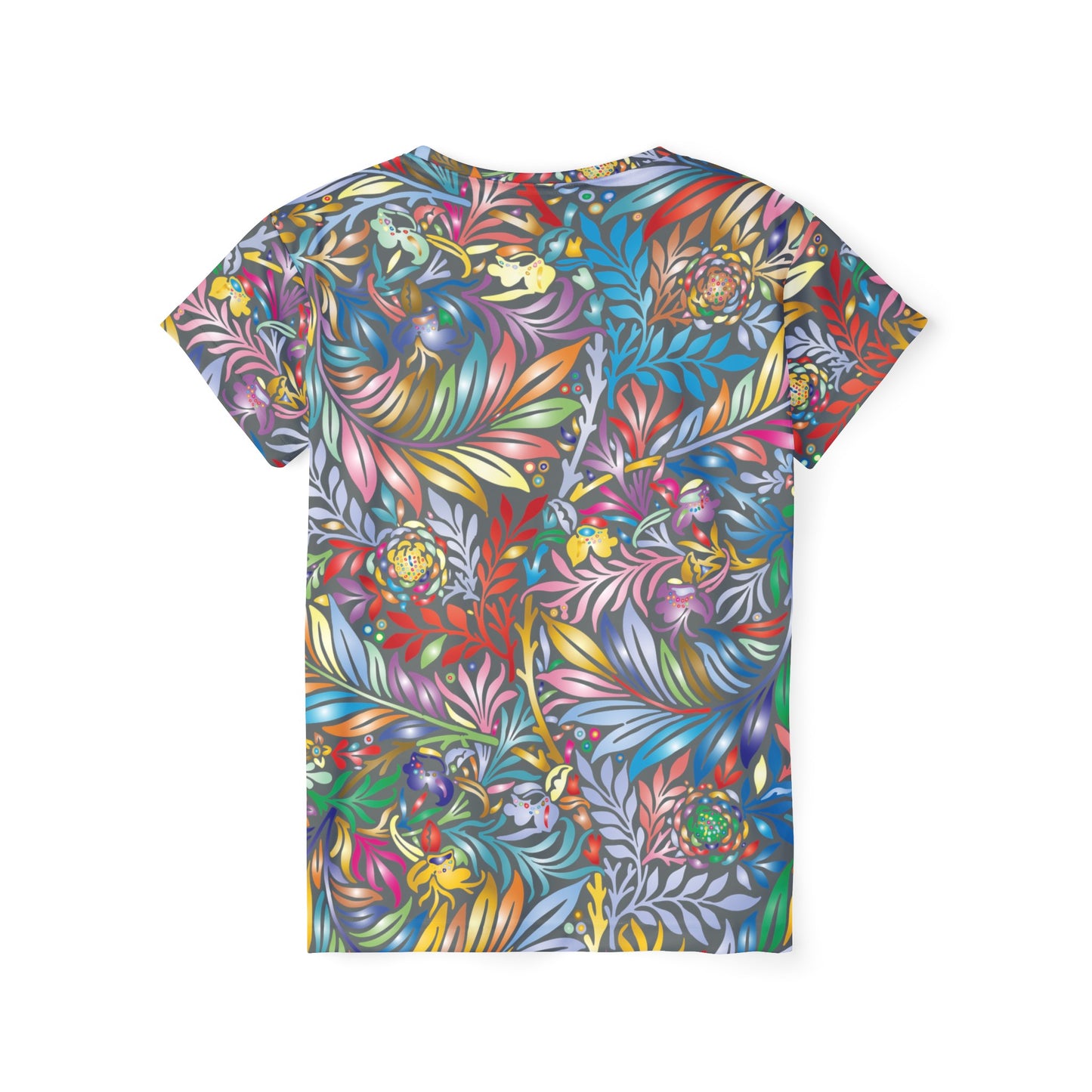 Poly Jersey Tee Shirt with floral prints