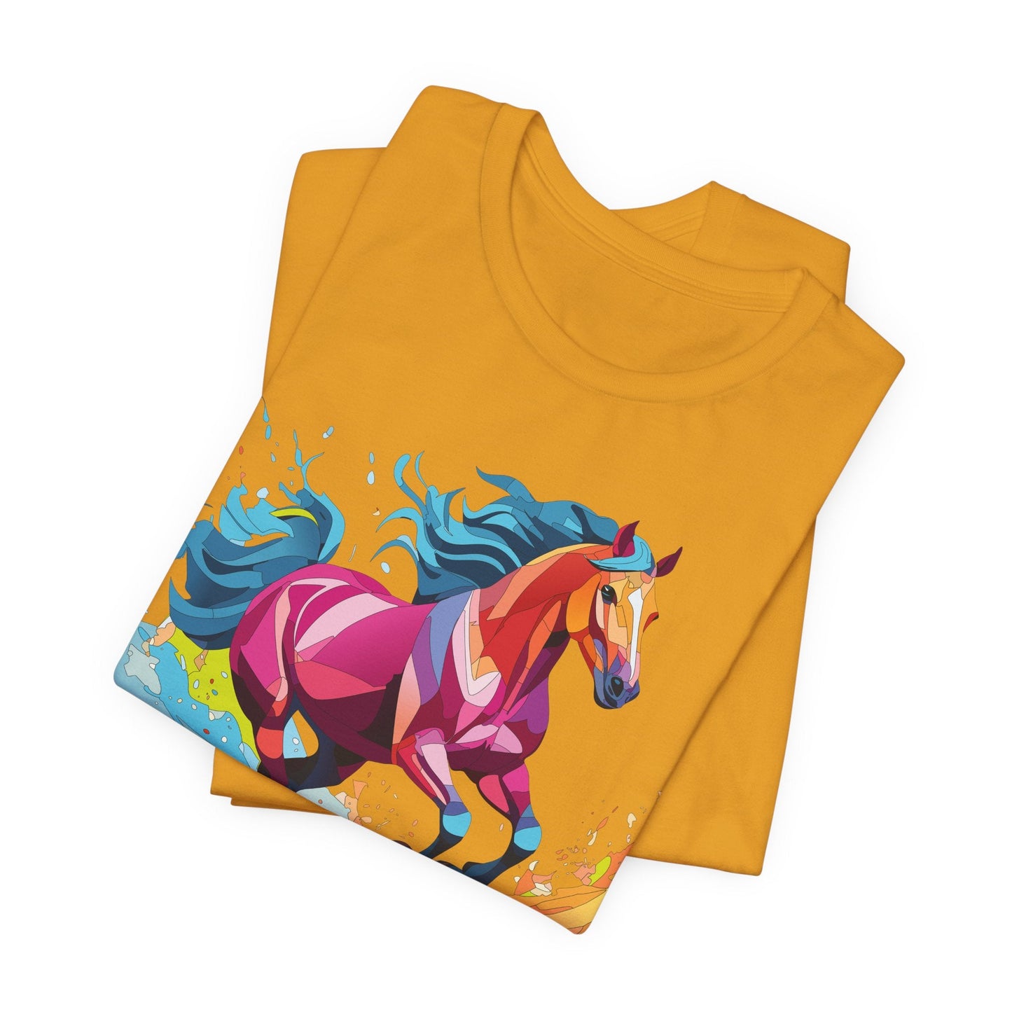 Unisex Animal Tee Shirt With Wild Animals Art Design Short Sleeve Casual Wear Everyday