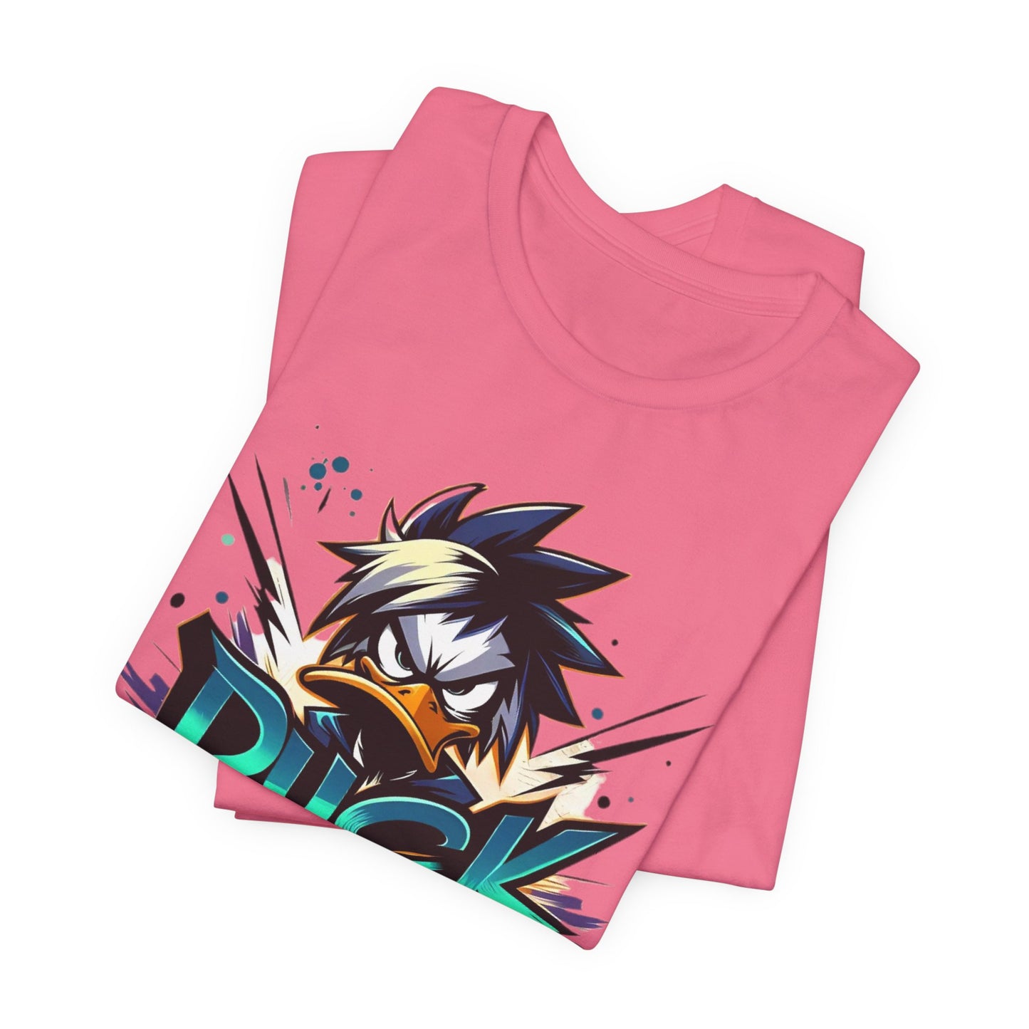 Duck Graphic Tee, Duck Shirt, Funny Bird Tee Shirt, Funny Animal T-Shirt, Cartoon Top, Animal Tees, Art Design T-Shirt