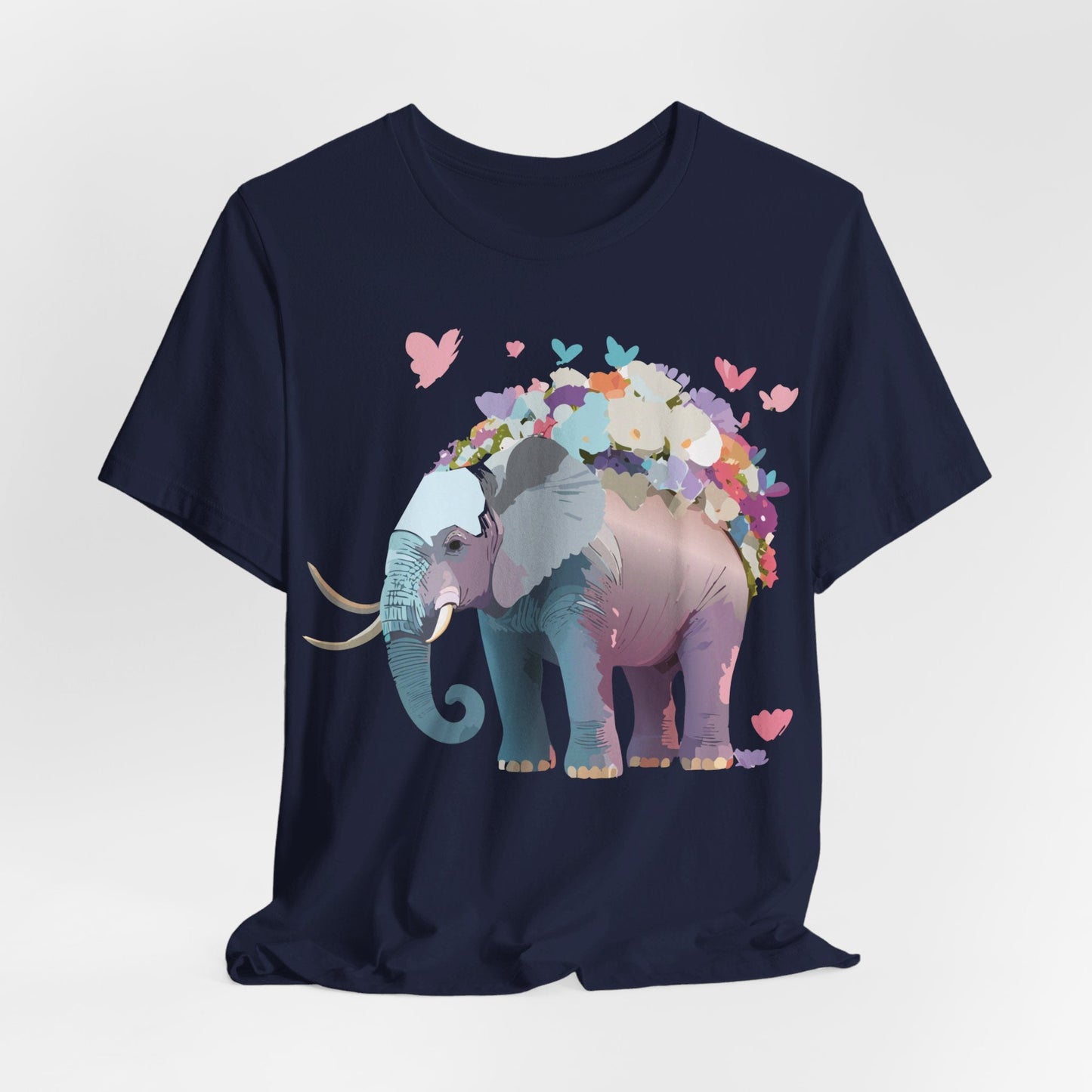Elephant Shirt Graphic Tee Unisex Vintage Inspired Art Design By Adelpha Original Artwork