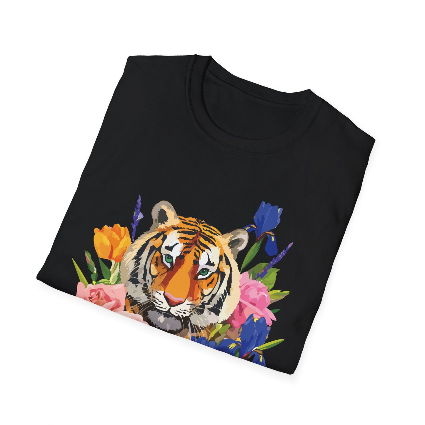 Tiger Shirt Unisex Animal Tee Gildan Softstyle 64000 100 Percent Cotton