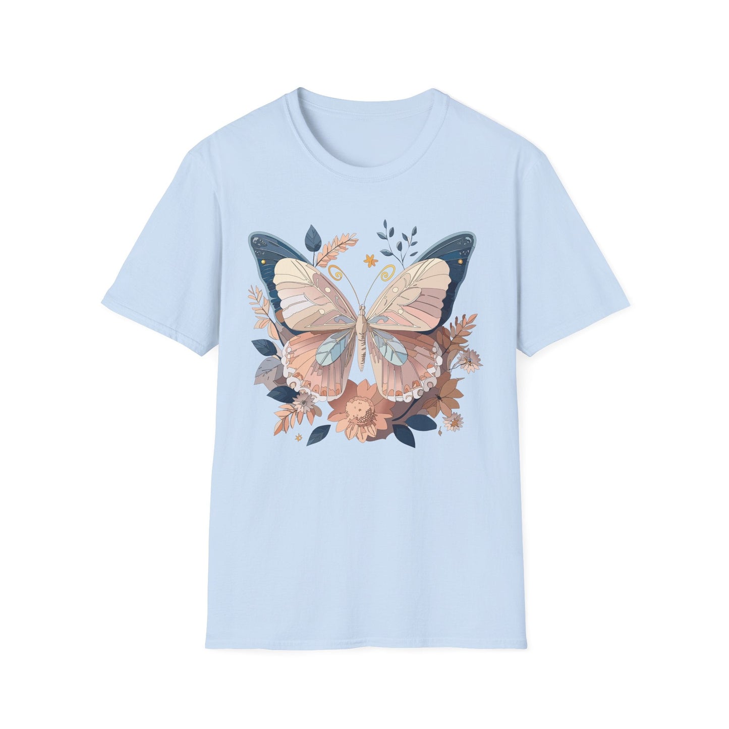 Monarch Butterfly Shirt Unisex Softstyle T Shirt 100 Percent Ring Spun Cotton Gildan 64000