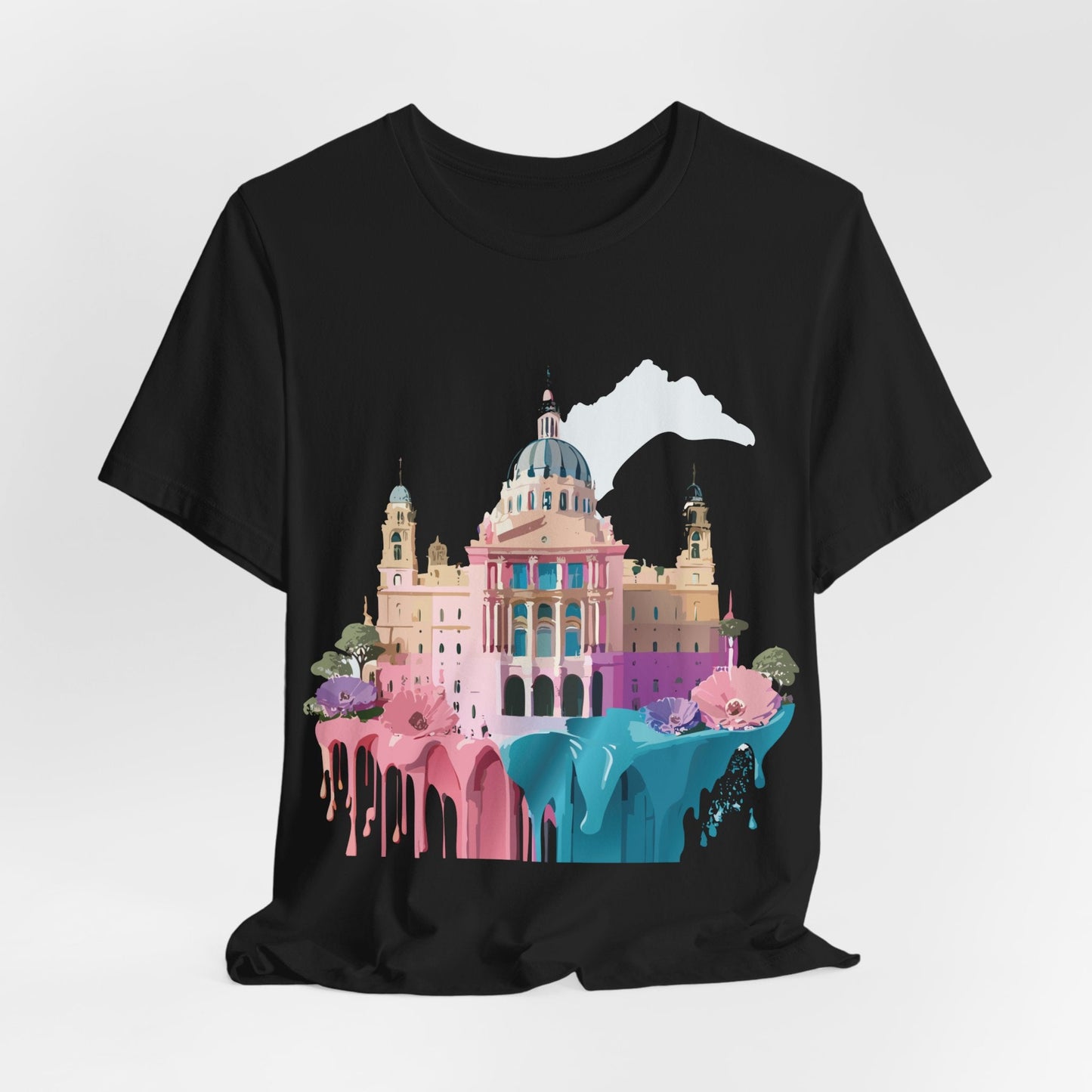 Adelpha Unisex Graphic Tee Madrid Tourist Shirt Vintage Inspired Art Design By Adelpha
