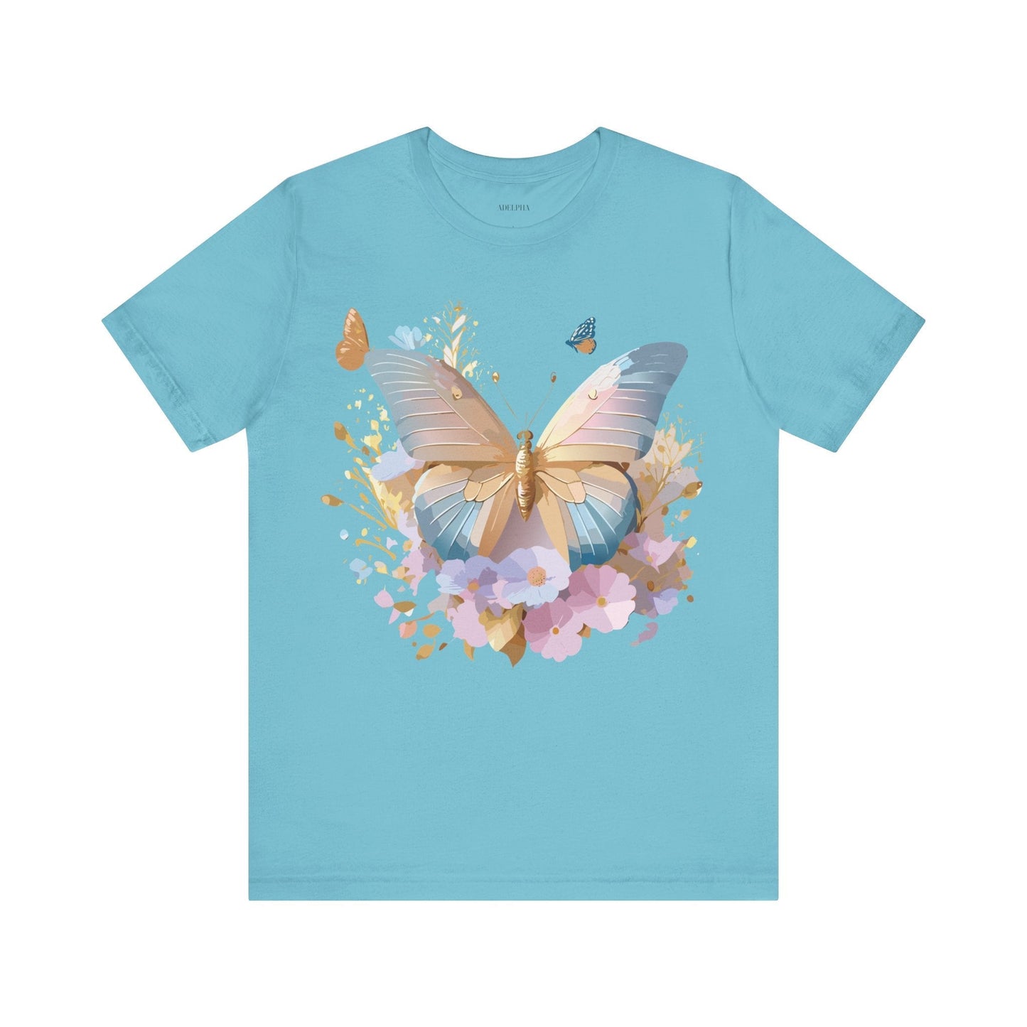 Butterfly Graphic Tee By Adelpha Vintage Inspired Unisex Short Sleeve