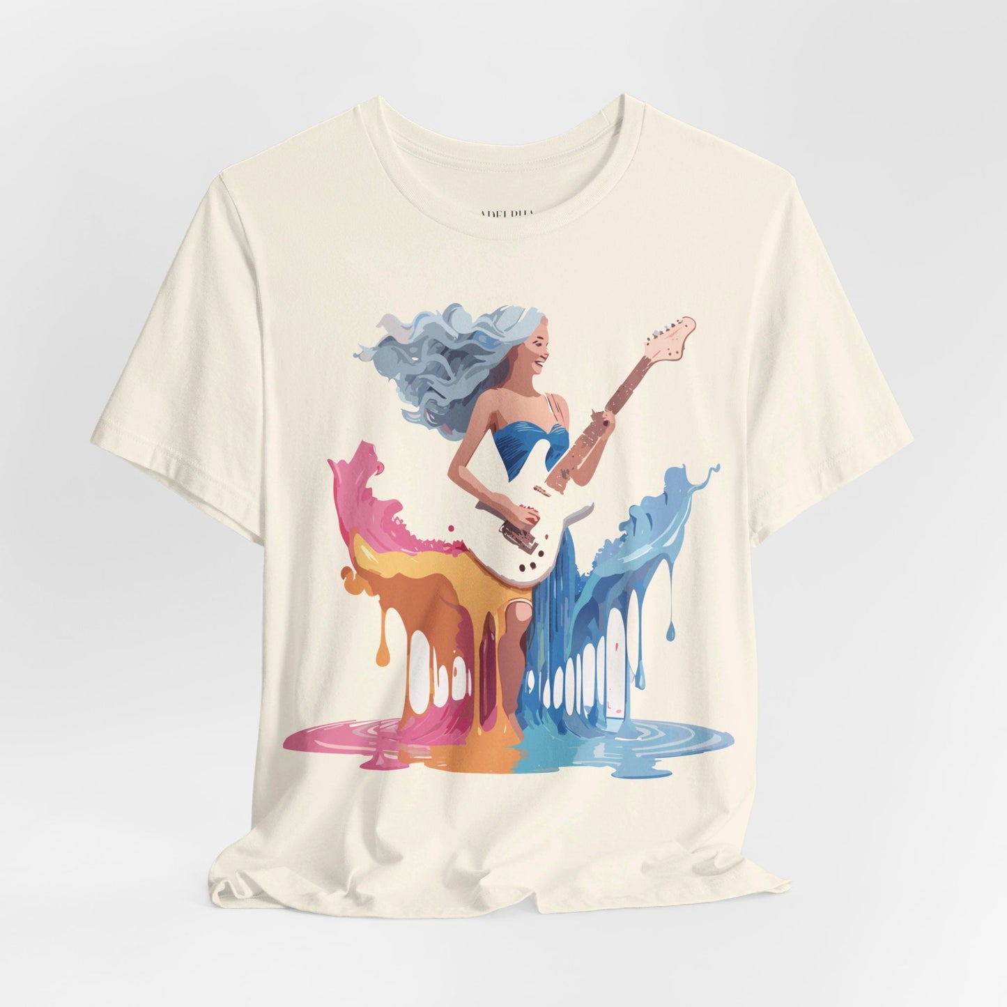 Music Graphic Tee Unisex Short Sleeve Shirt With Vintage Inspired Artwork From Adelpha