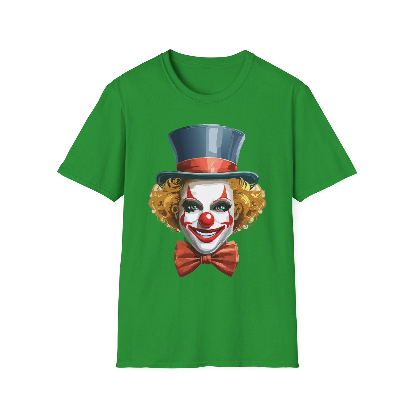 Clown Shirt T Shirt With Clown Funny Man Circus Shirt Scary Man Tee Unisex Gildan Softstyle 64000