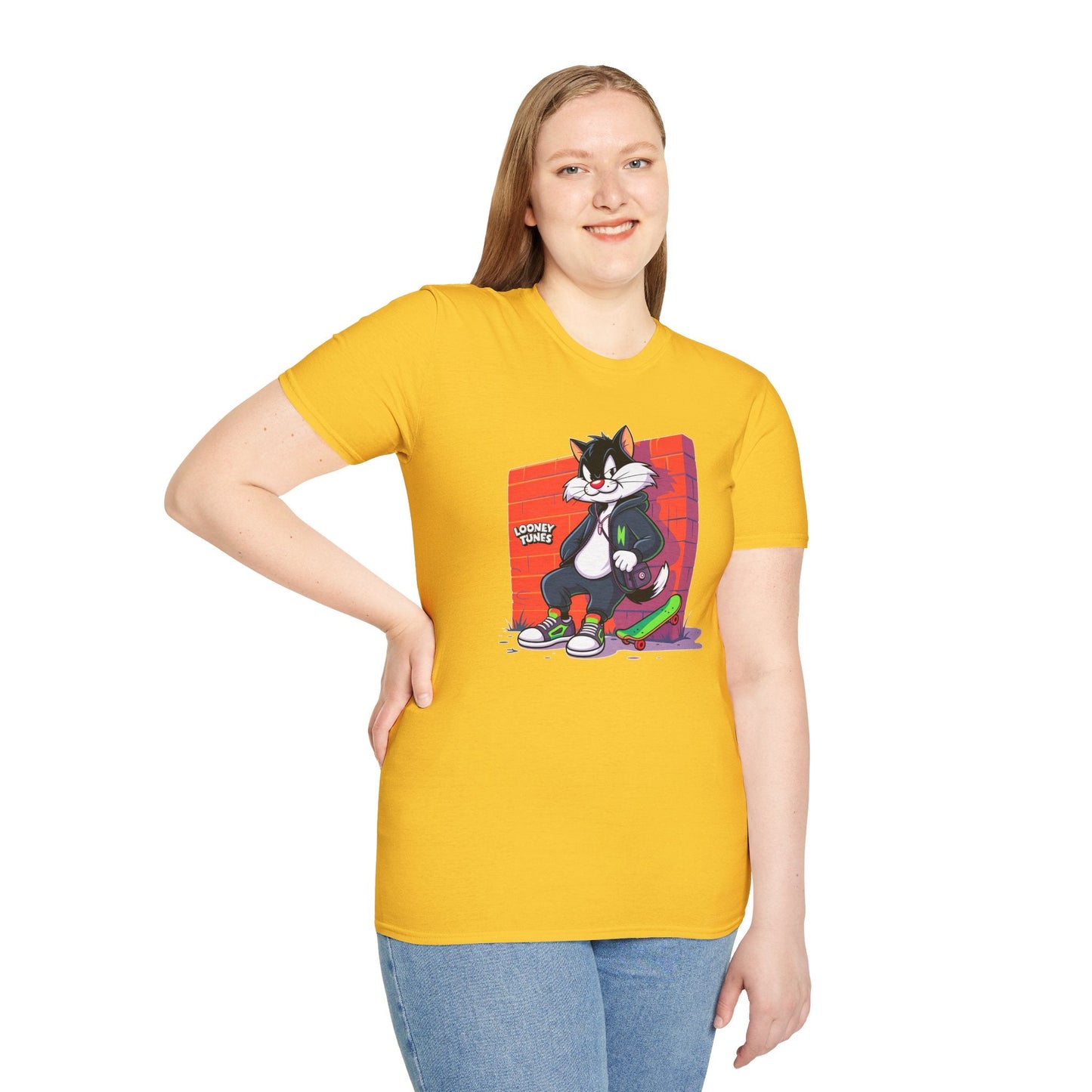 Cartoon T Shirt With Animation Design Unisex Softstyle Graphic Tee Funny Animals