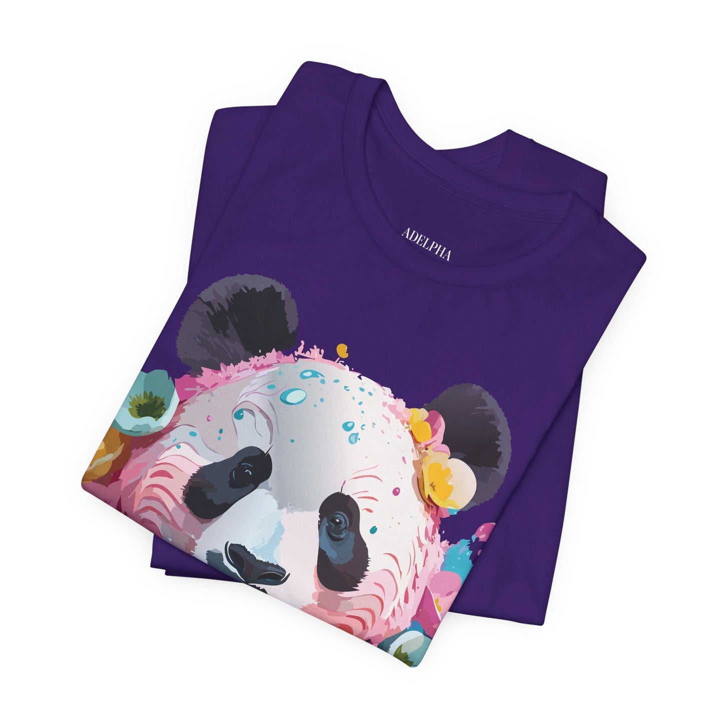 Panda Graphic Unisex 100 Cotton Vintage Art with Animal T-Shirt 5