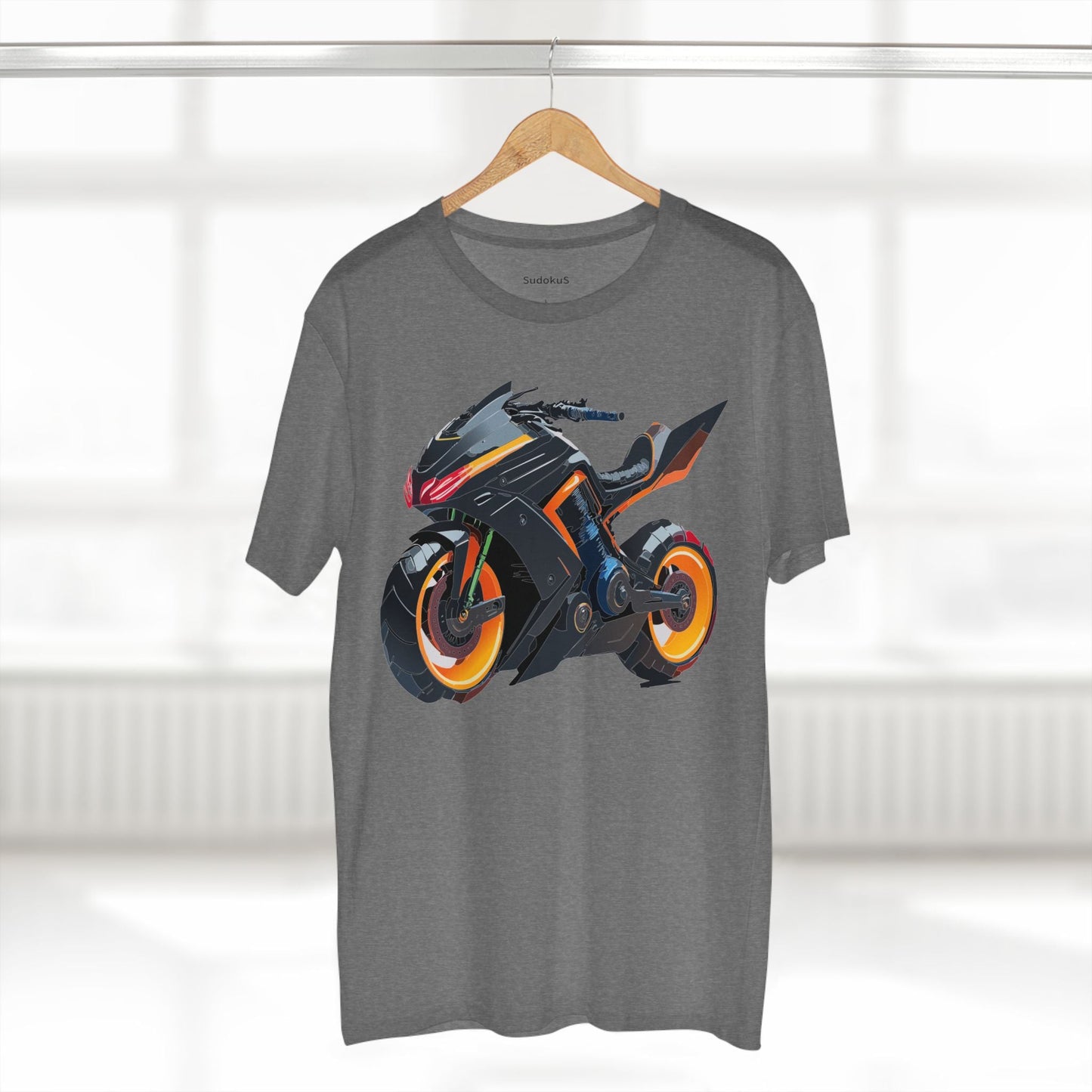 Moto Bike Graphic Unisex 100 Cotton Staple Tee 10